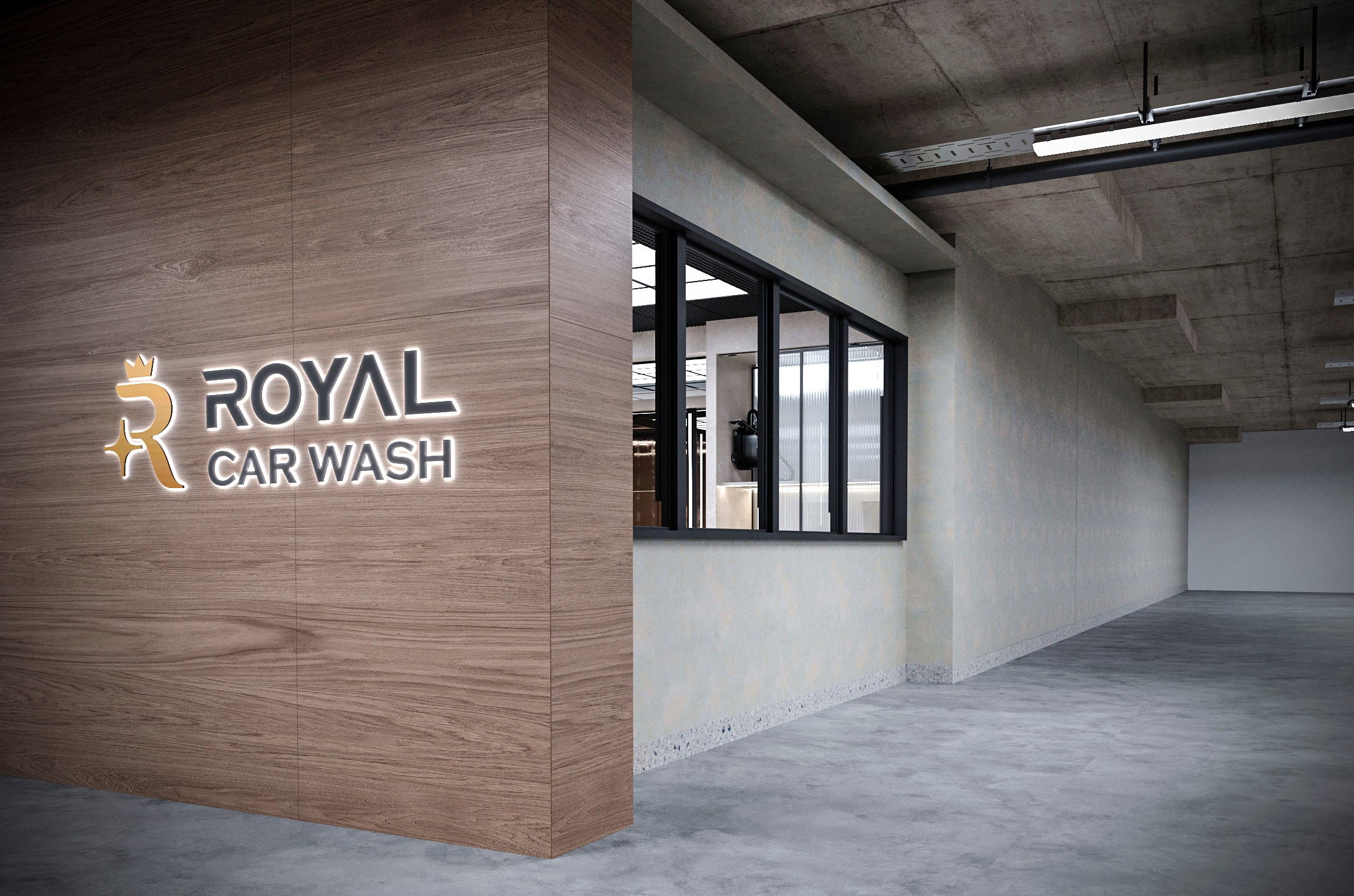Royal Carwash — Автомоечно-детейлинговый комплекс, г. Астана. Дизайн интерьера и экстерьера в Санкт-Петербурге Яна Емельянова