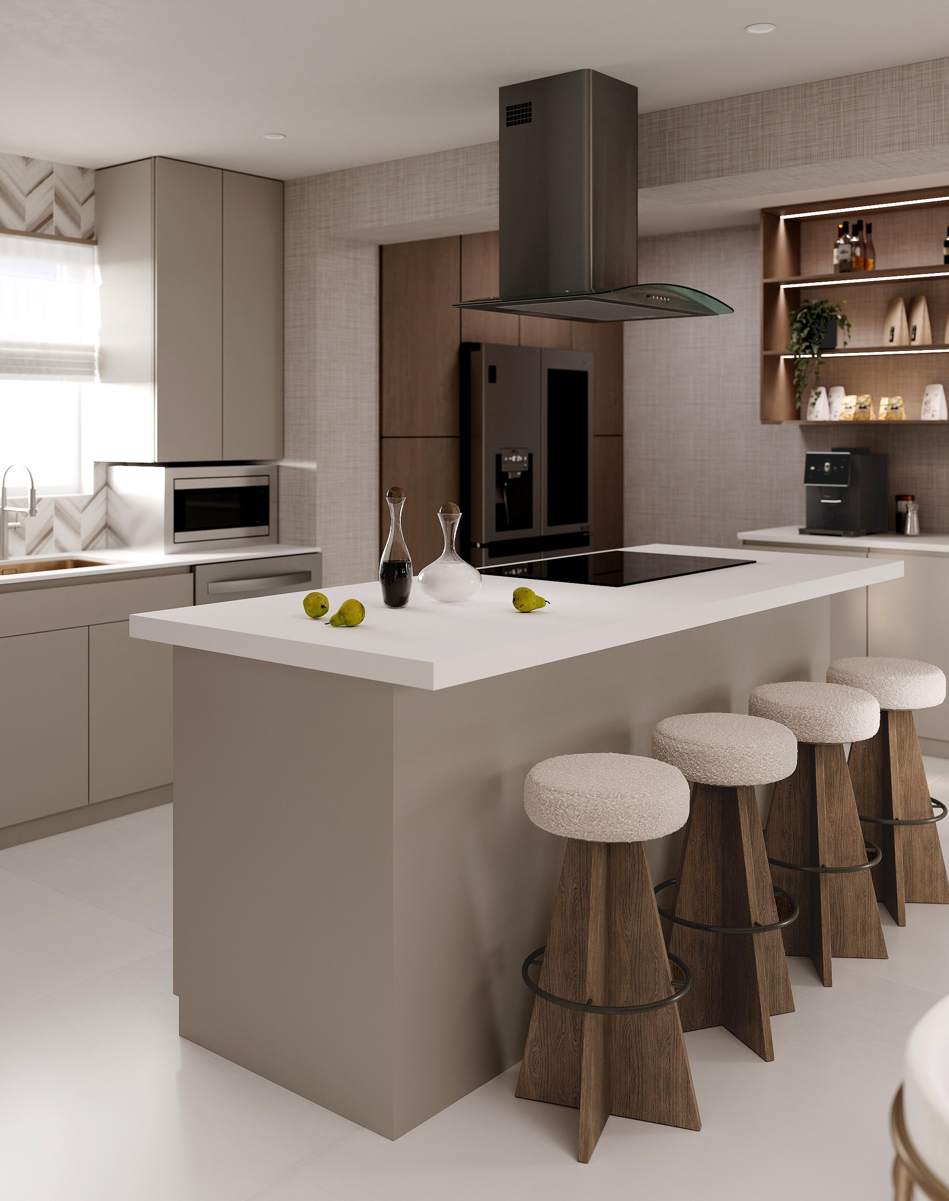 Kitchen/living/Maiami/Florida. Solovets visualization