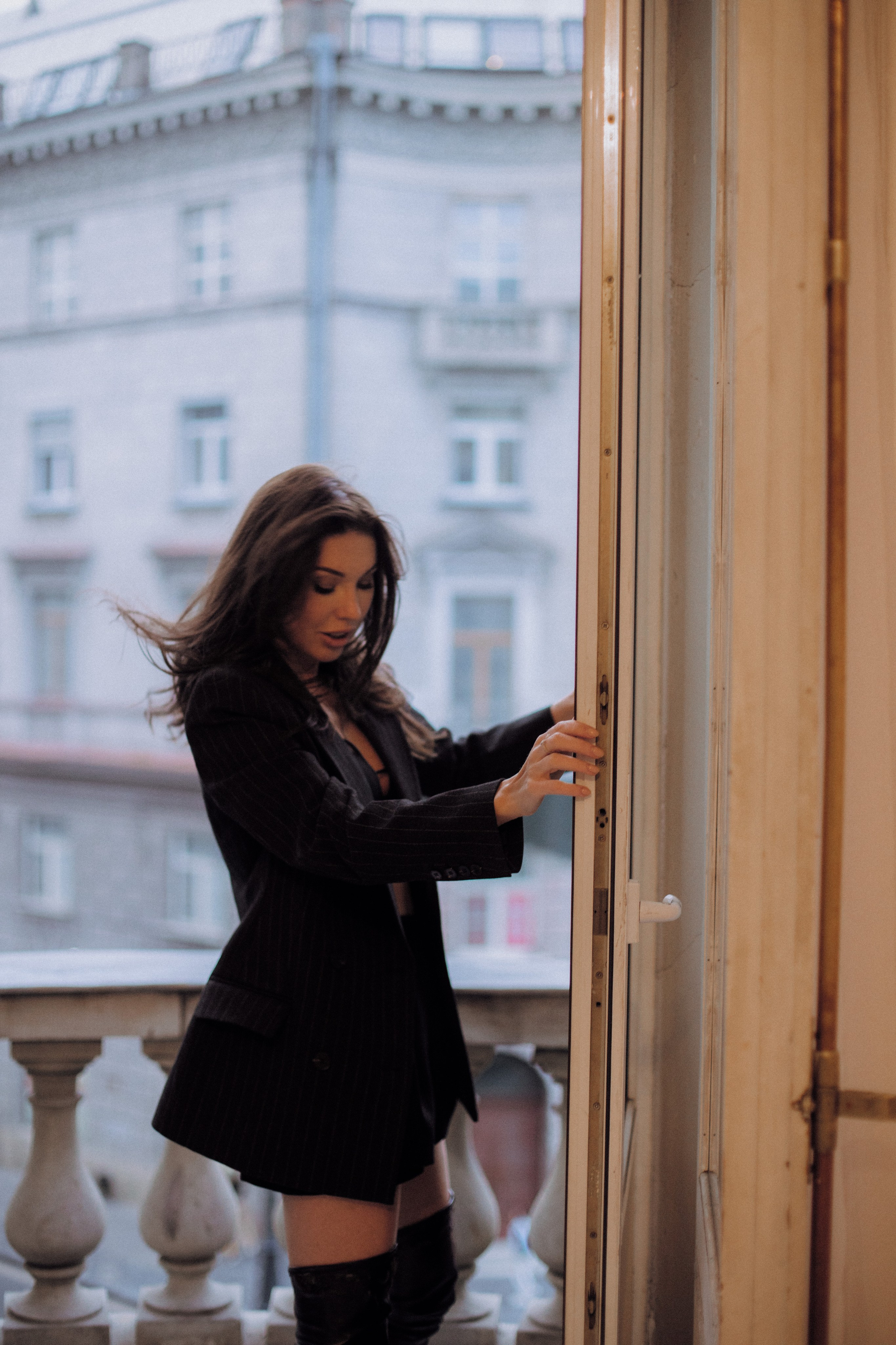 Вероника (съемка на балконе). Фотограф в Москве и Санкт-Петербурге Дарина