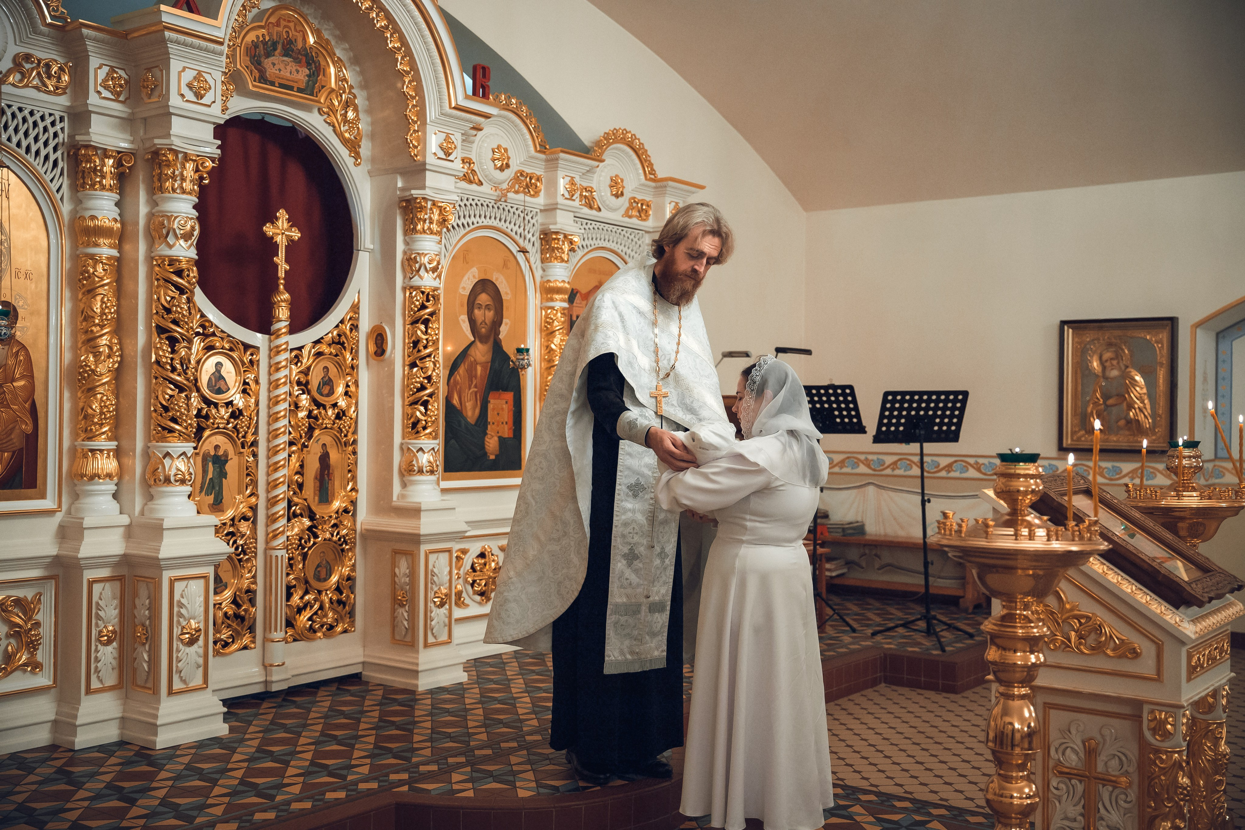 Крещение Полины. Фотограф на крещение в Рязани. Семейный фотограф
