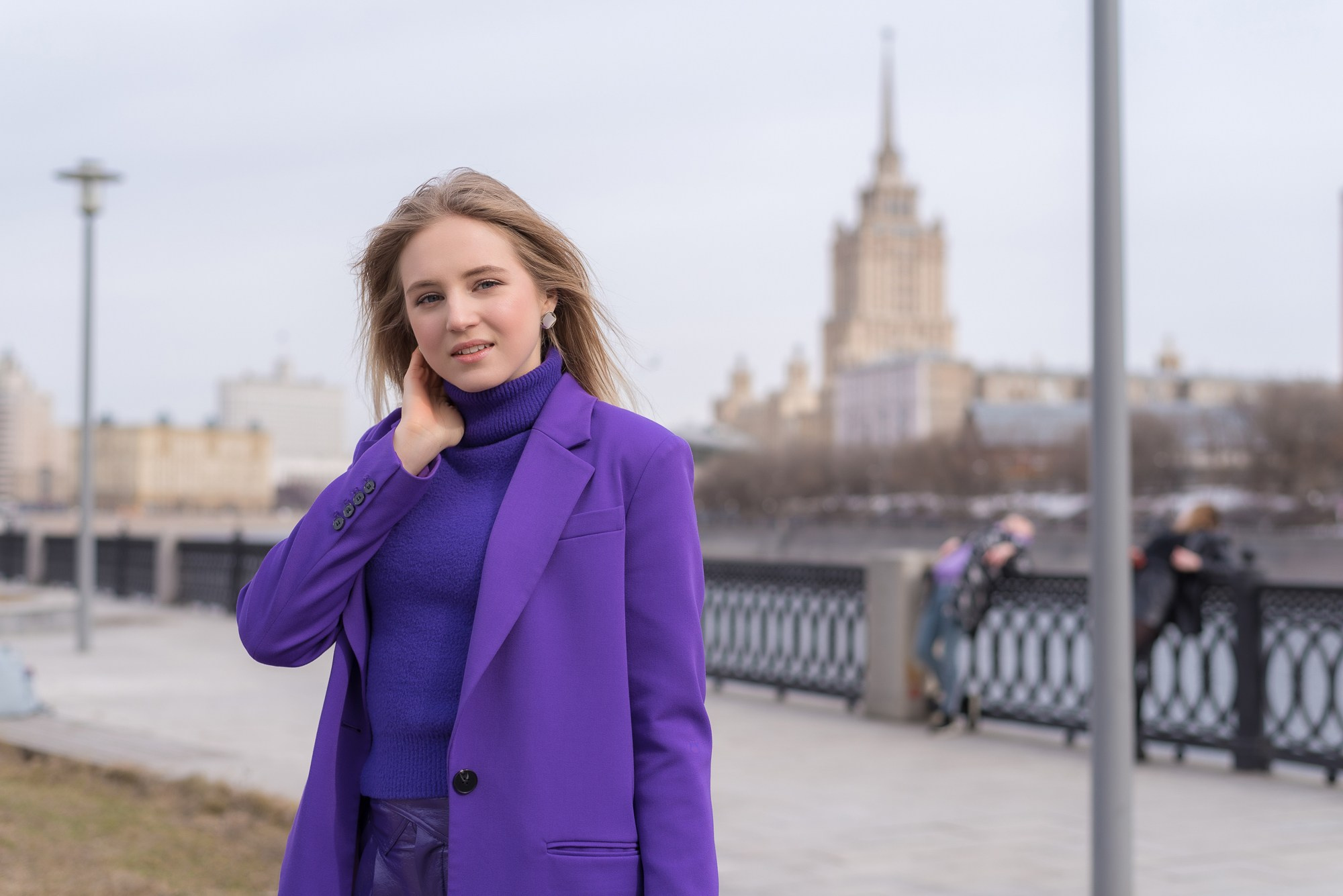 уличная съемка модели