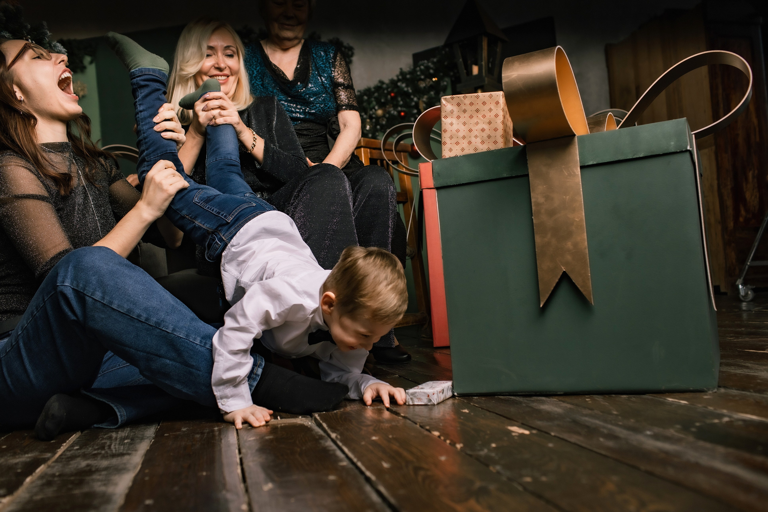 Студия Культура. Семейная новогодняя съемка. Фотограф Софья Васильковская