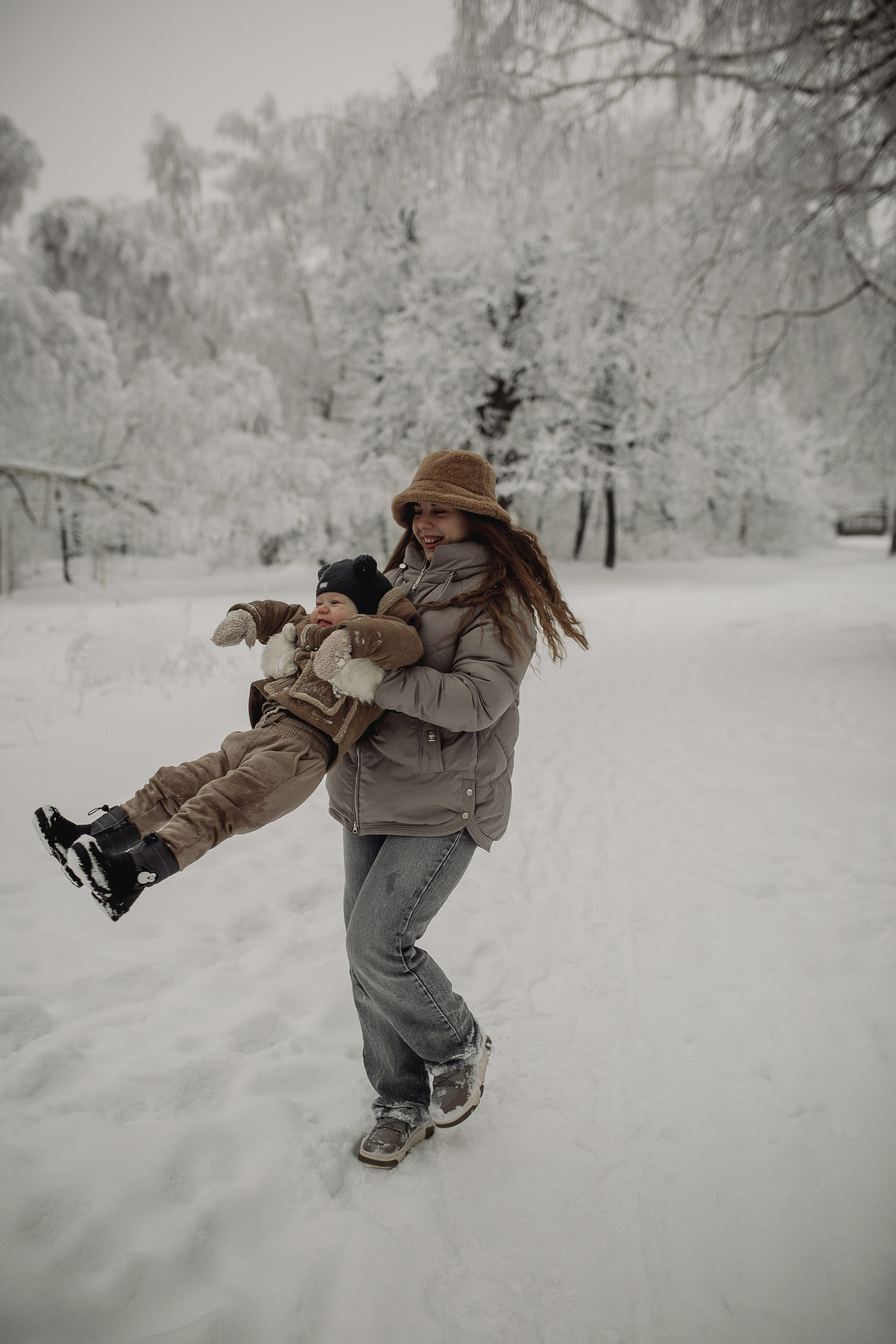 Снежное волшебство Рома, Лиза и Илюша. Семейный и свадебный фотограф в Саратове Катерина Оленская