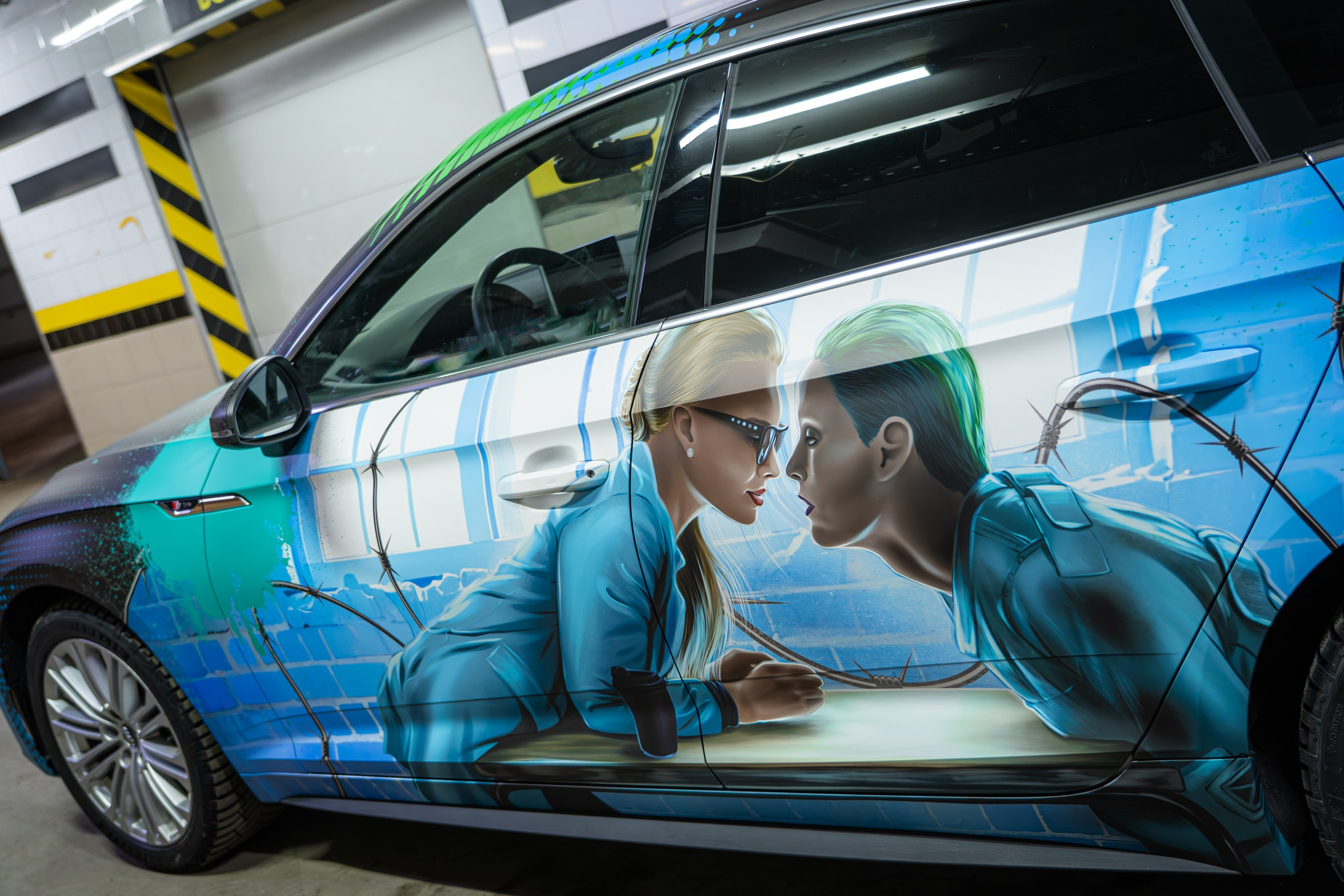 Винилография на Audi A5. Студия дизайна и оклейки авто Barmaley Design