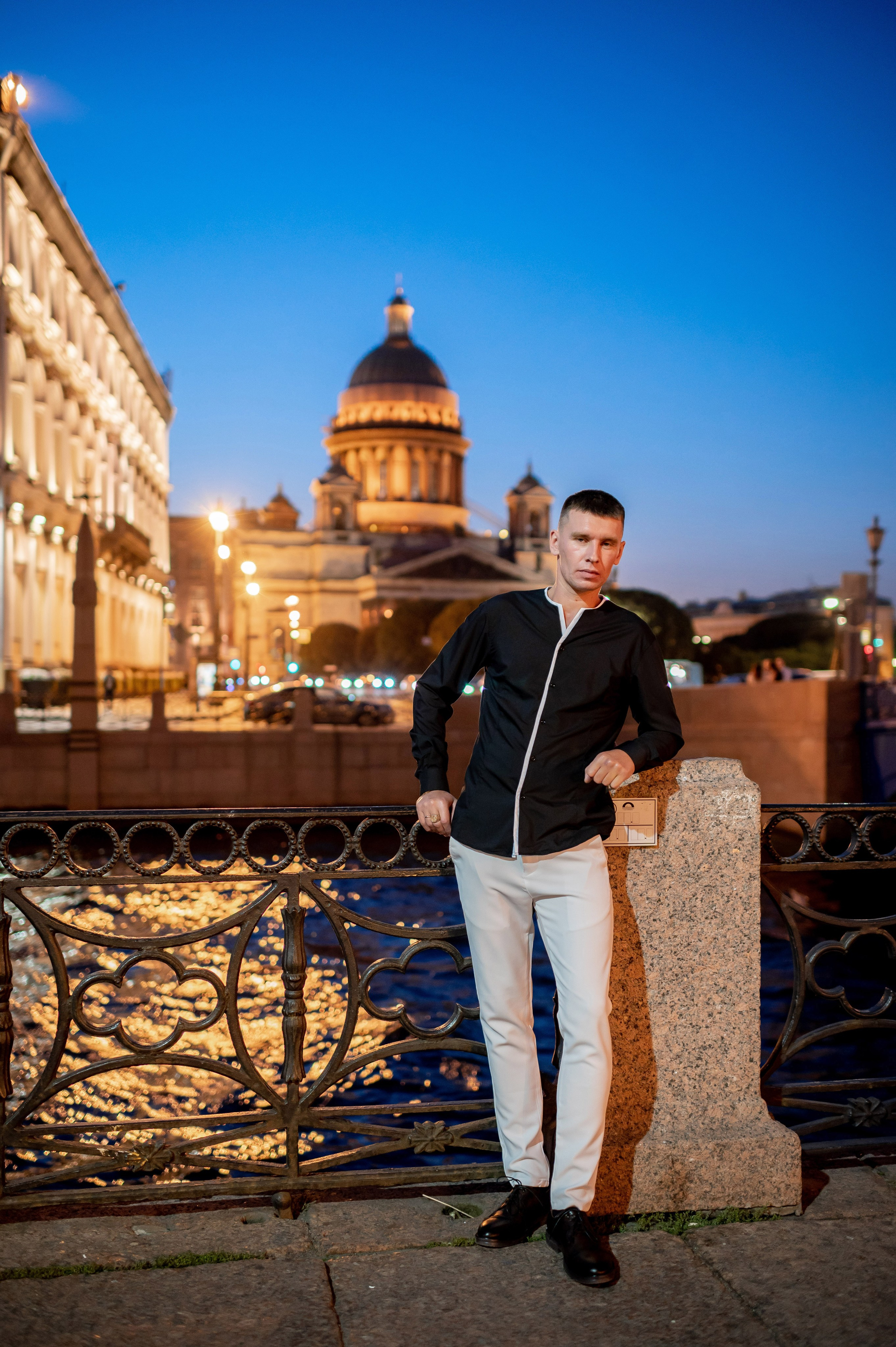 Екатерина и Андрей (свадебная фотосессия в вечернем Петербурге). Портретный, семейный и свадебный фотограф в Санкт-Петербурге и в Пушкине Ширяев Денис