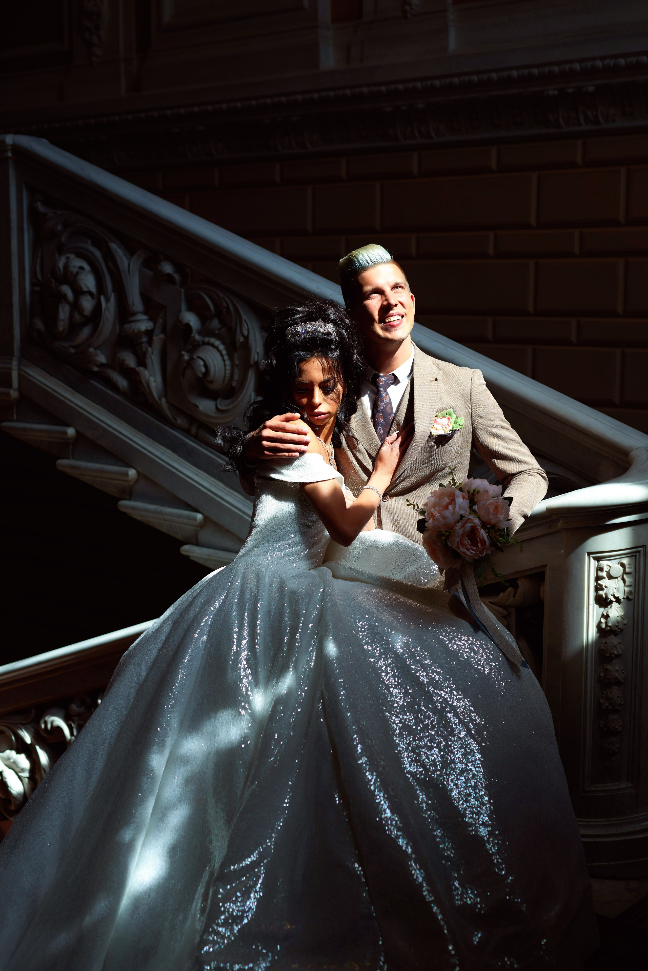 Михаил и Анна (Первый Дворец Бракосочетания России на Английской набережной 28). Портретный, семейный и свадебный фотограф в Санкт-Петербурге и в Пушкине Ширяев Денис