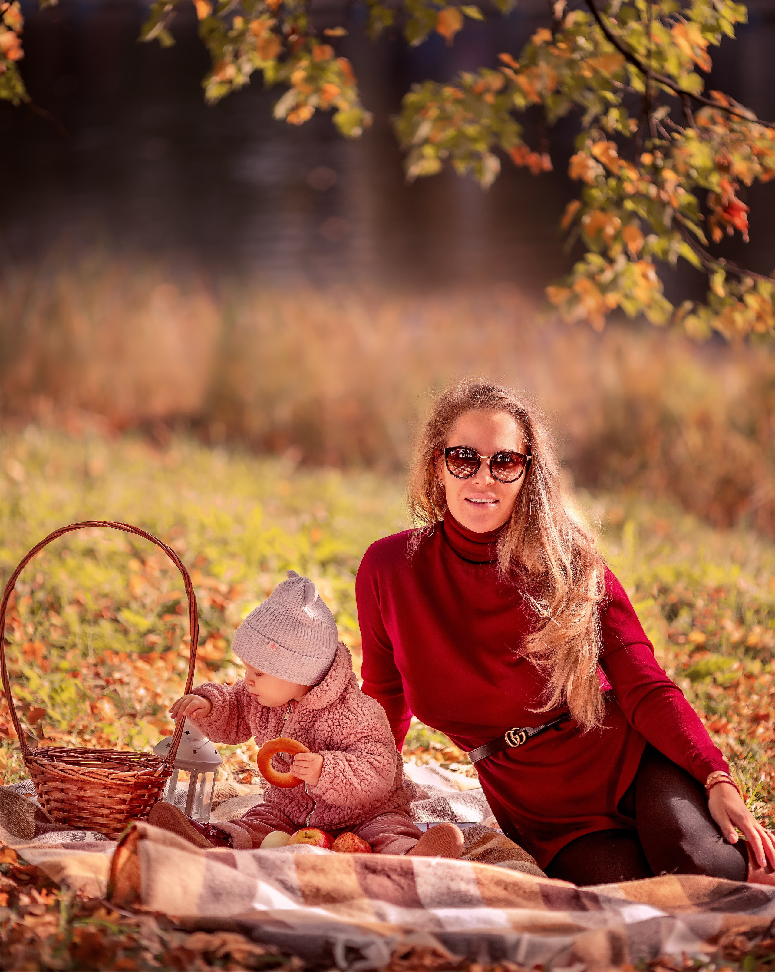 Осенняя съемка мама и дочка. Фотограф в Санкт-Петербурге Анастасия Полякова