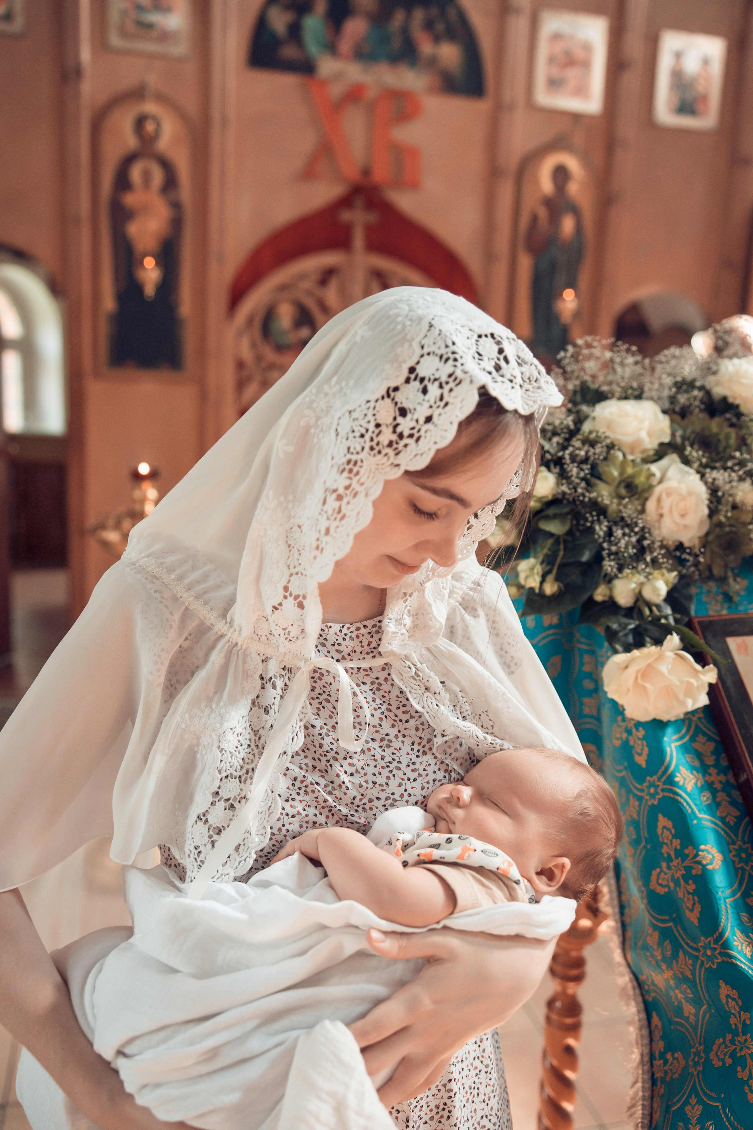 Таинство Крещения Анатолия. Церковь Троицы Живоначальной в Мурмино. Семейный фотограф в Рязани и Рязанской области