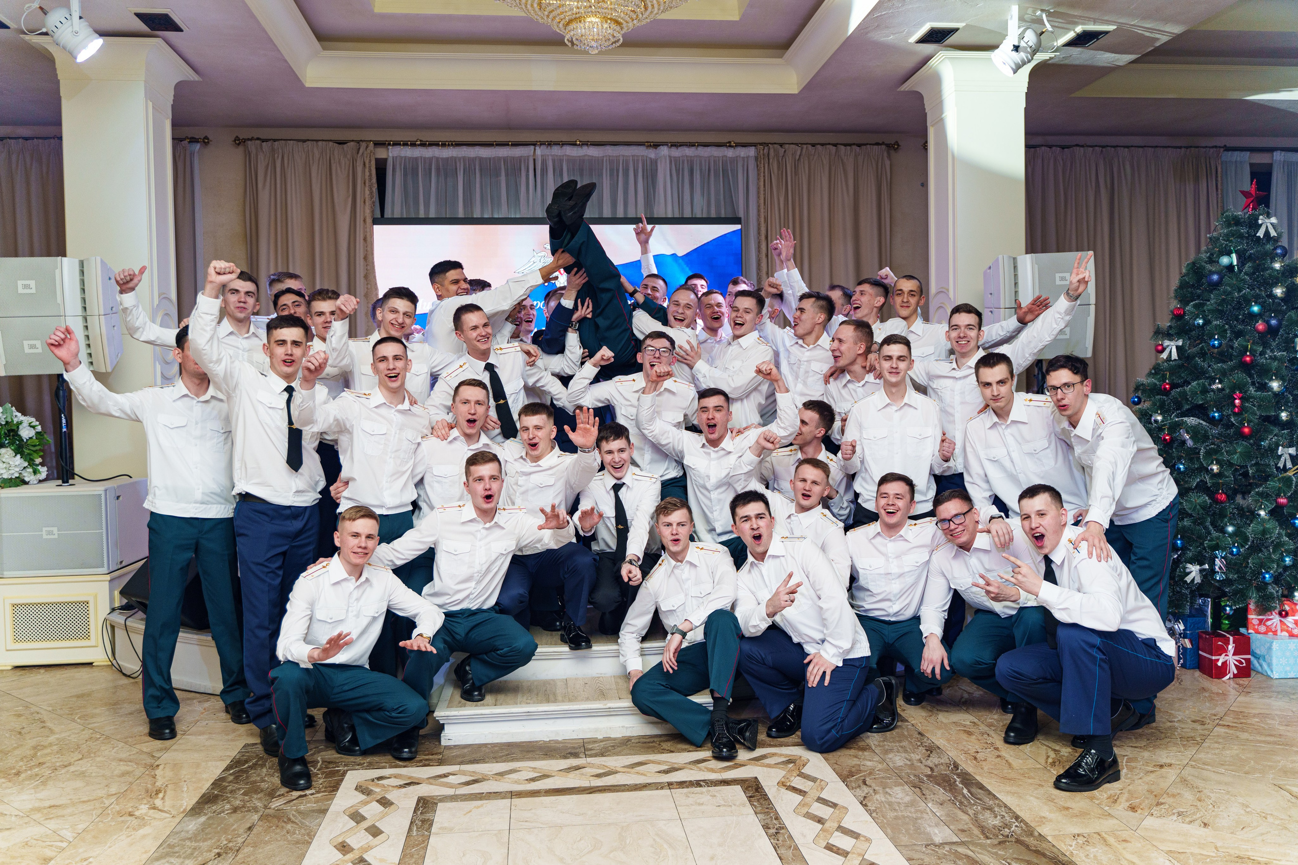 Фотосъемка выпуска военной академии и вручение дипломов