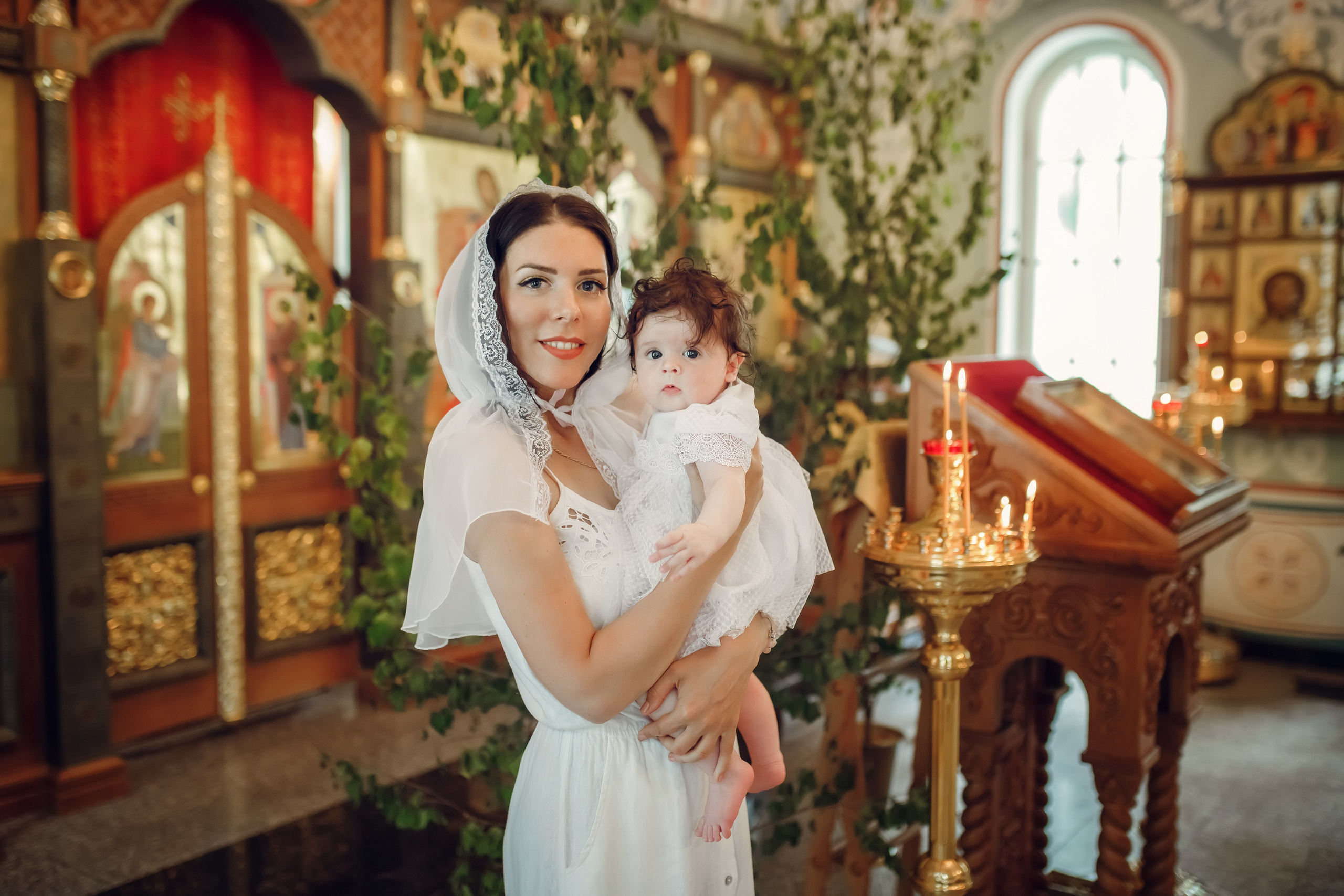 Крещение Виолетты. Фотограф на Крещение, семейный фотограф в Москве