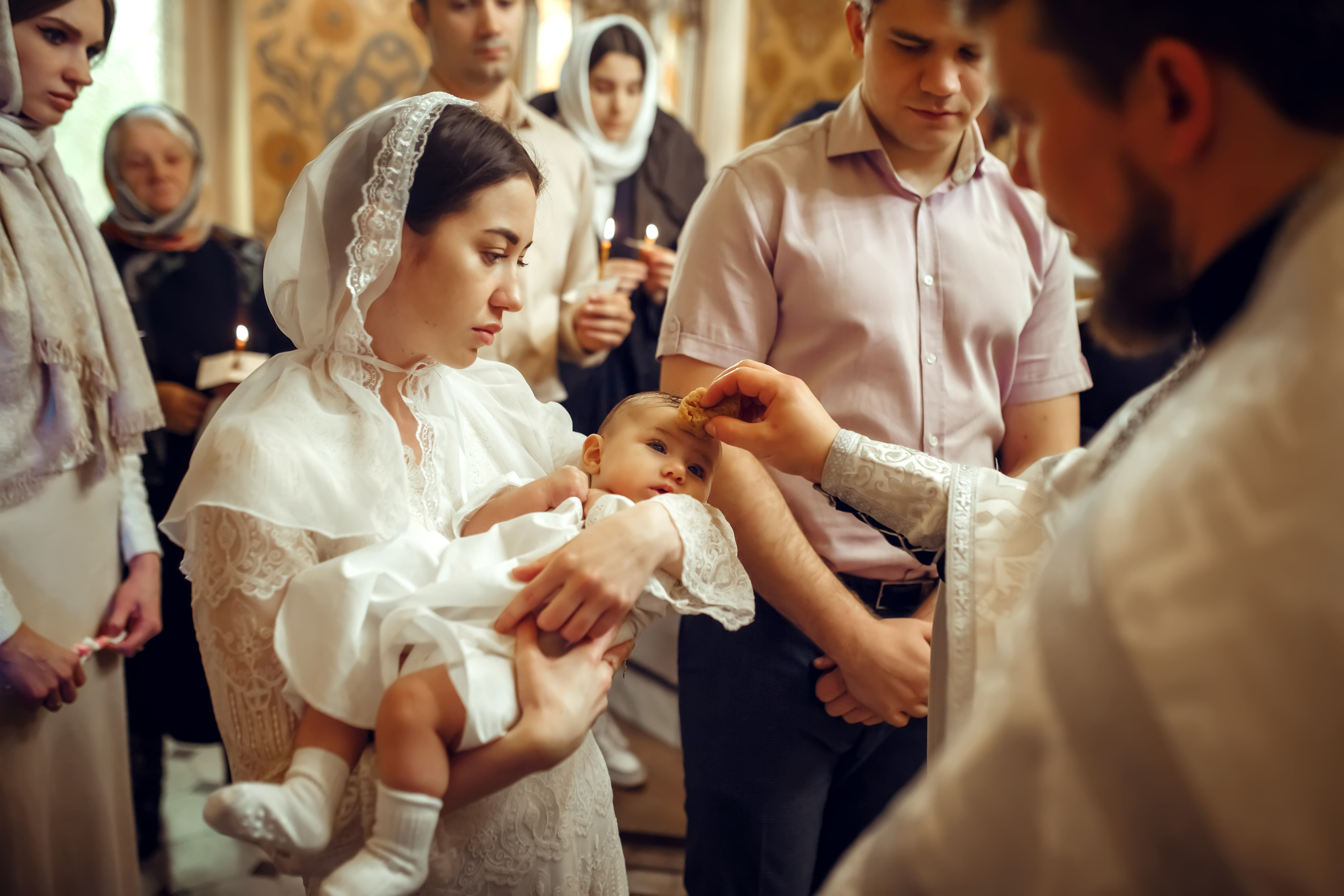 Крещение Василисы. Фотограф на Крещение, семейный фотограф в Москве