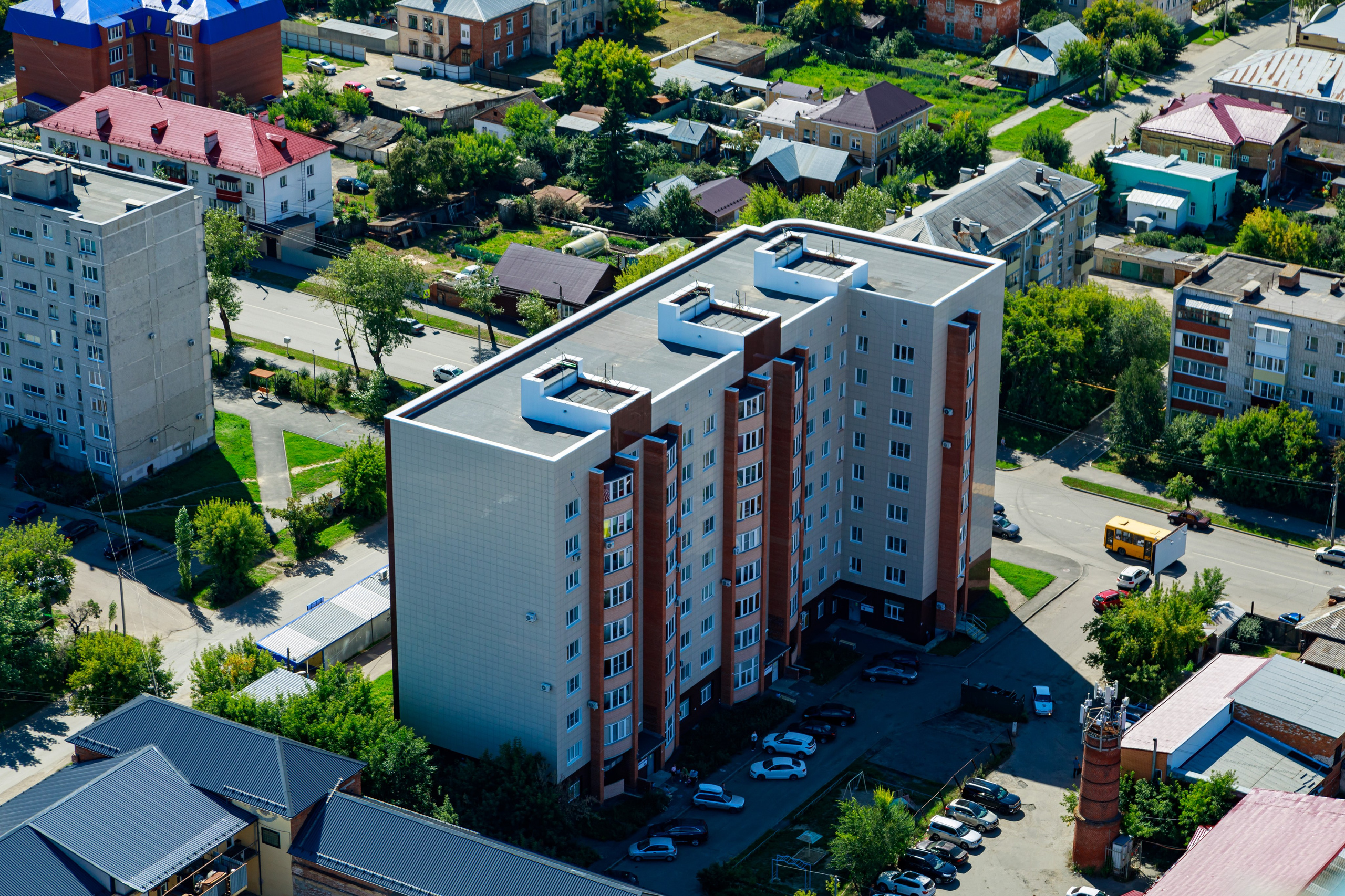 Город с высоты птичьего полёта. Фотограф Андрей Гузеев