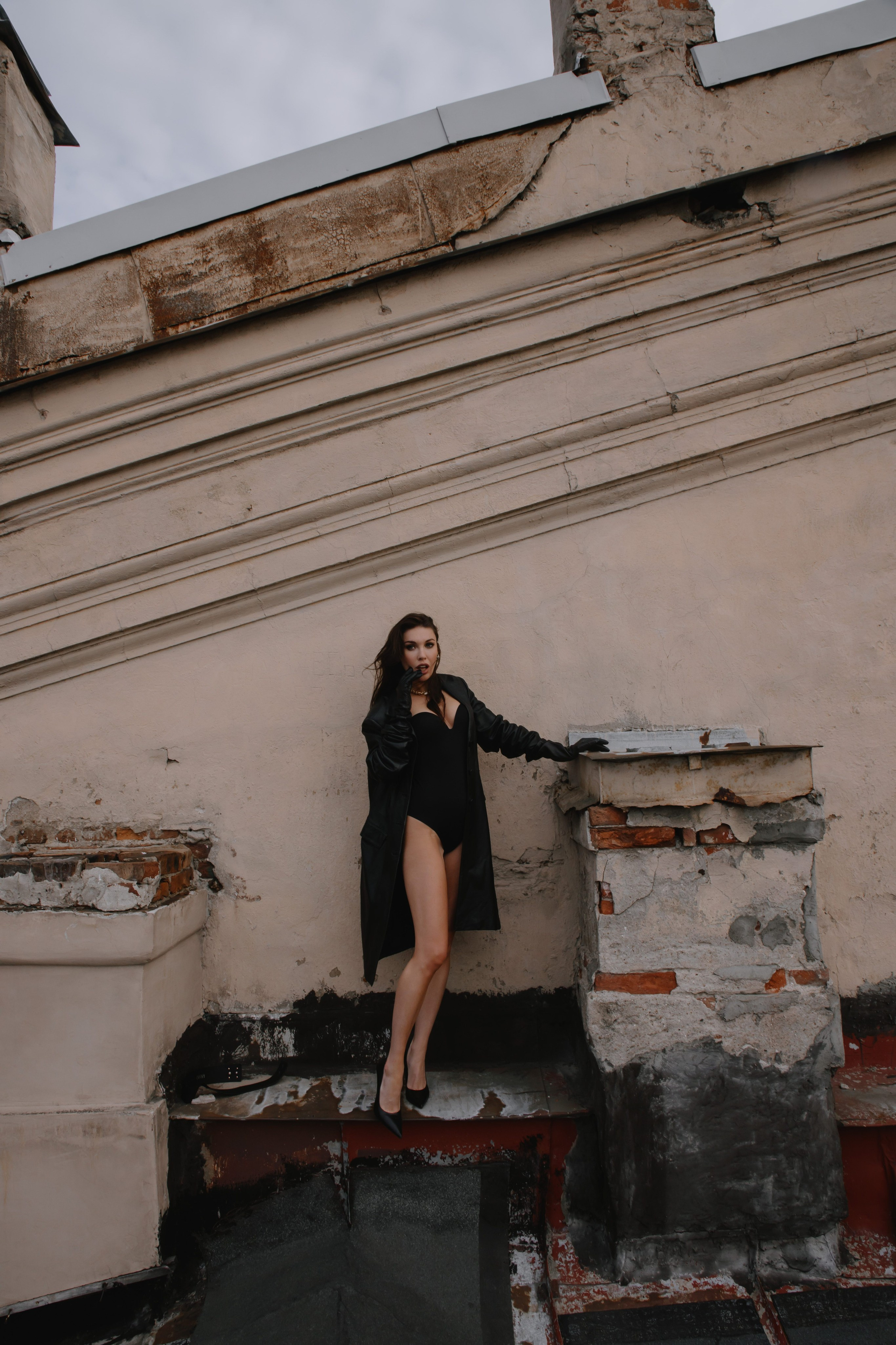 Вероника (съемка на крыше). Фотограф в Москве и Санкт-Петербурге Дарина