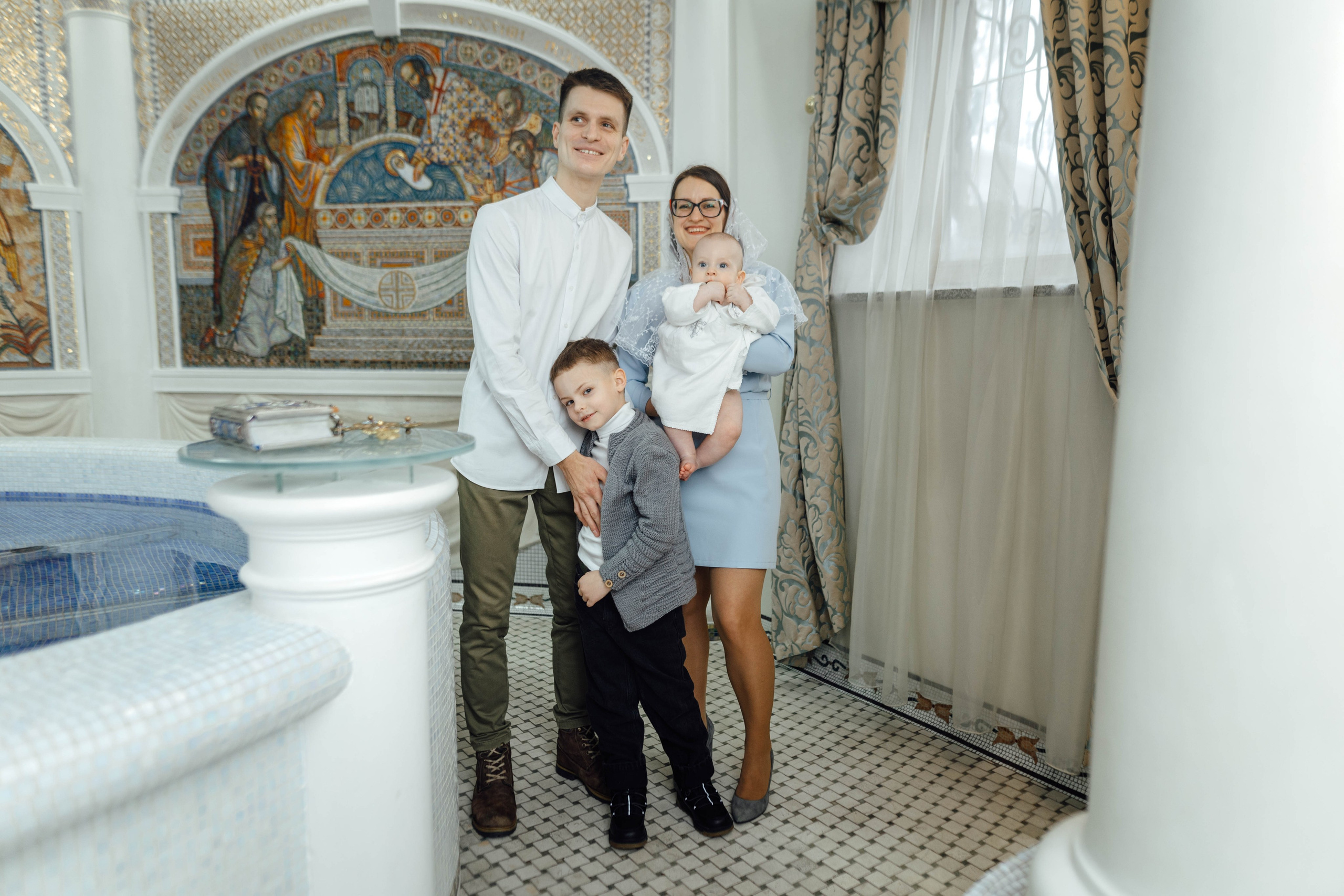 Крещение Матвея, храм Святой Троицы, декабрь 2025