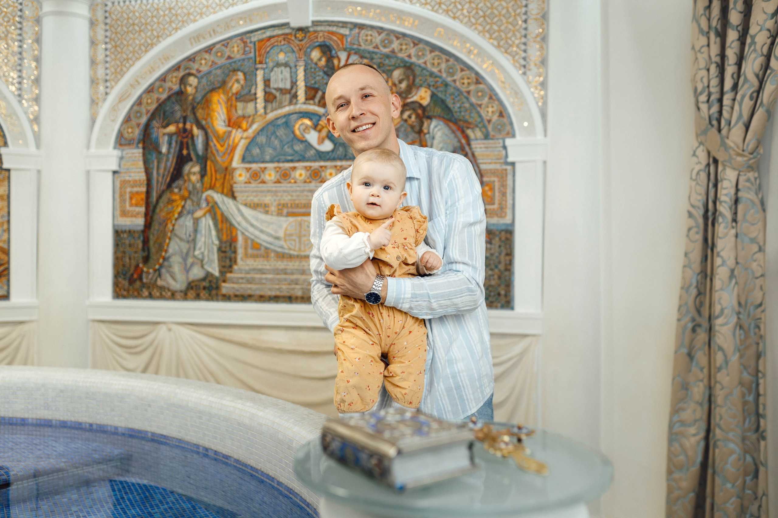 Крещение Полины, храм Святой Троицы