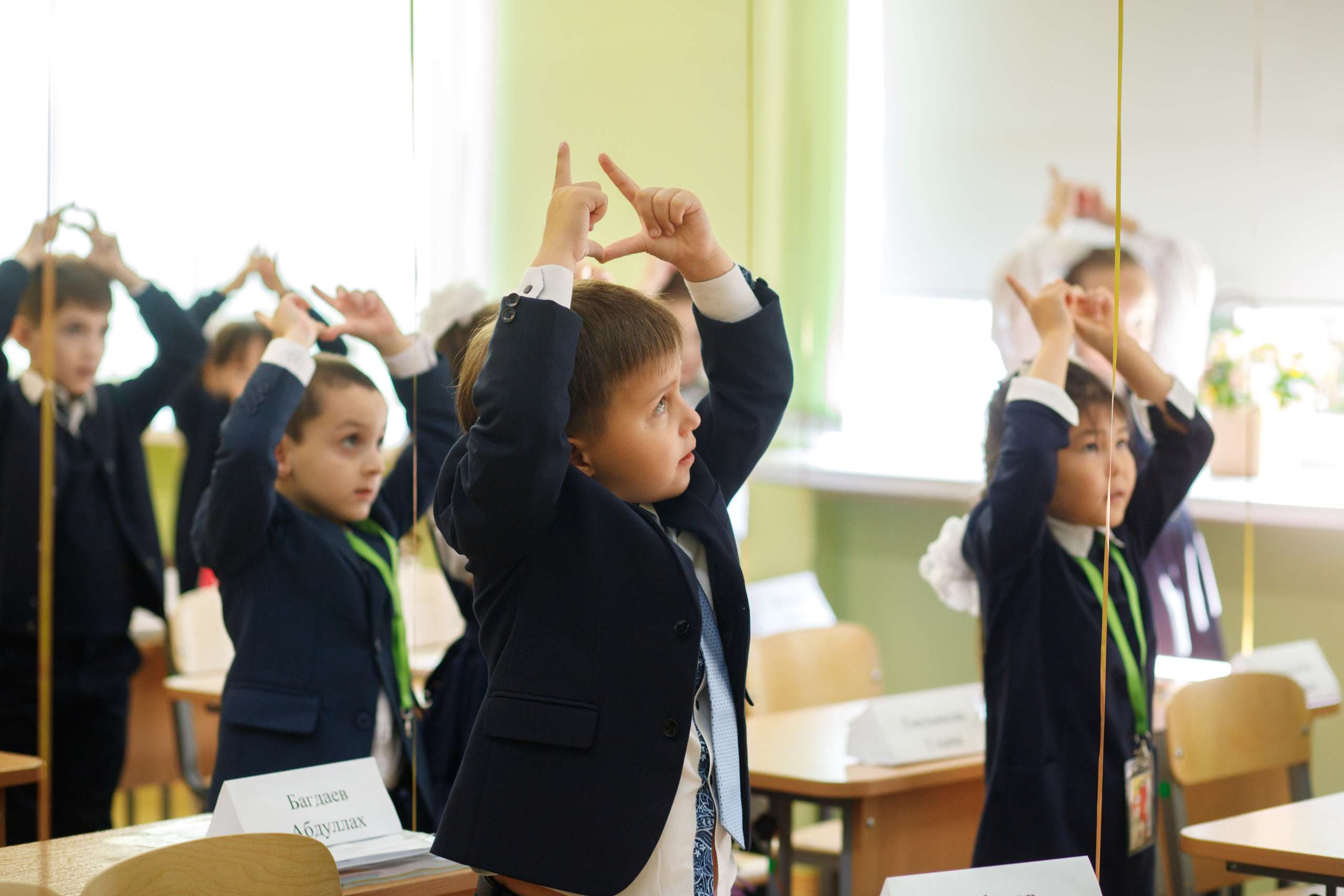Репортажная съемка первого сентября для первоклассников. Семейный и школьный фотограф в Москве Анна Ткач