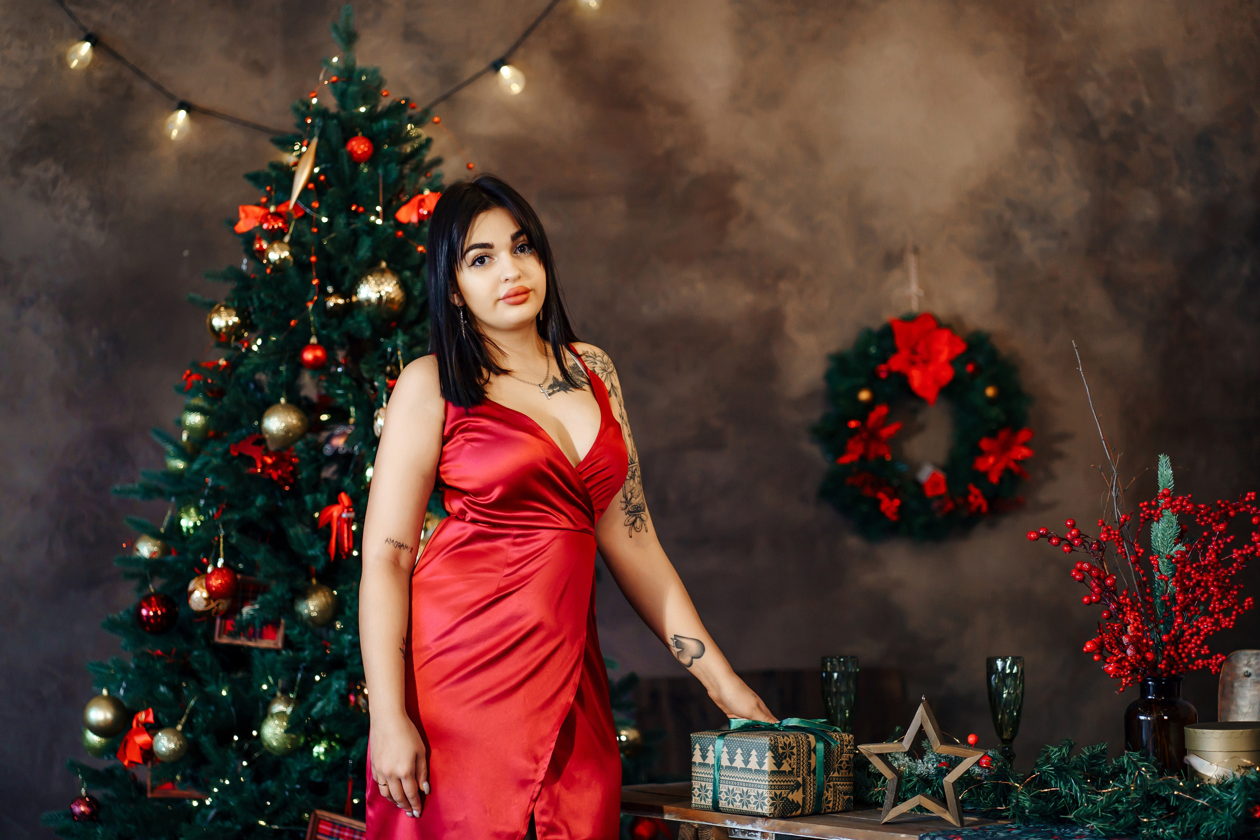 Семейная фотосессия в студии с ребенком