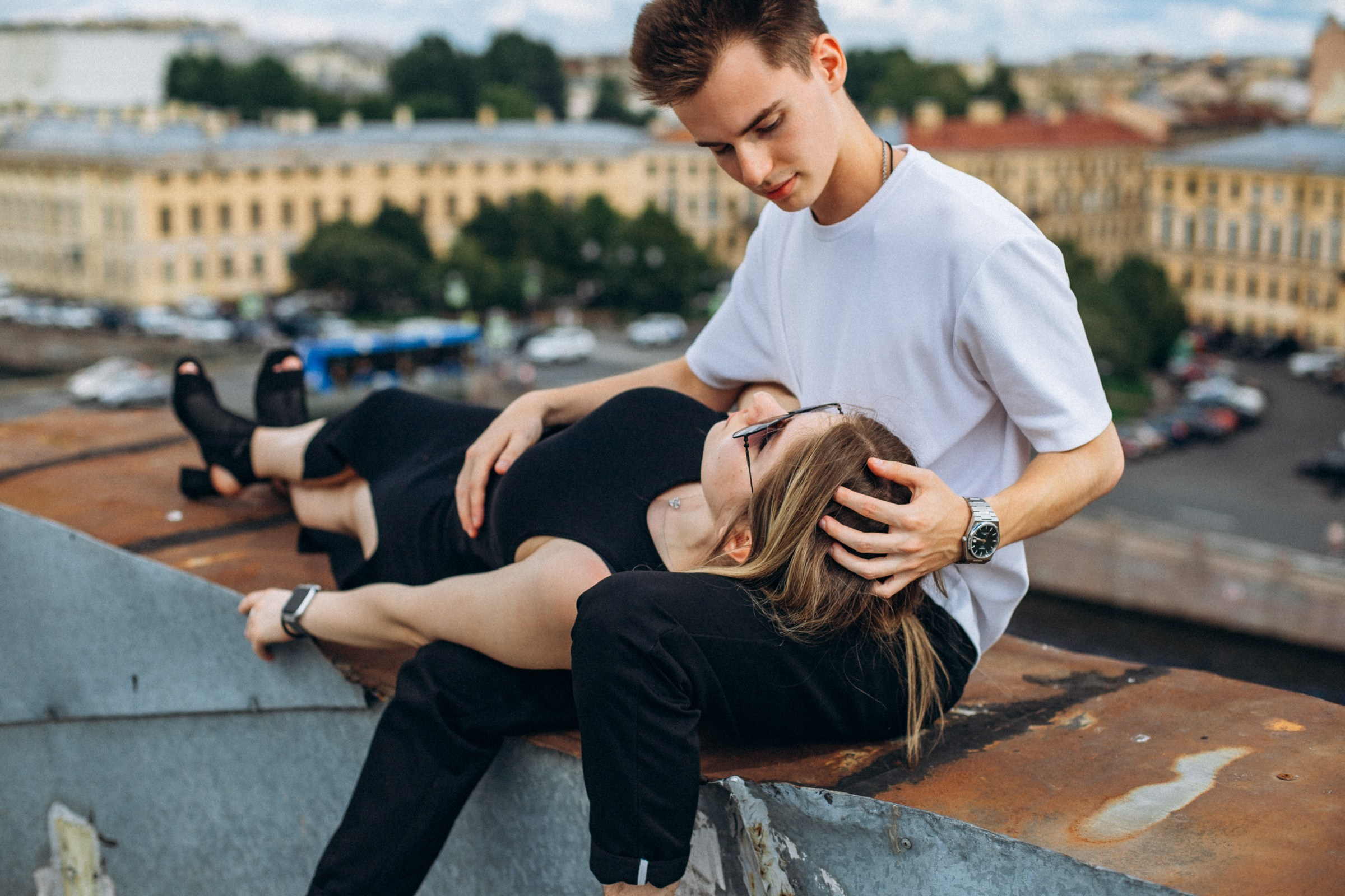 Максим и Анна в июле. Фотопрогулка в Петербурге. Индивидуальный и семейный фотограф в Санкт-Петербурге