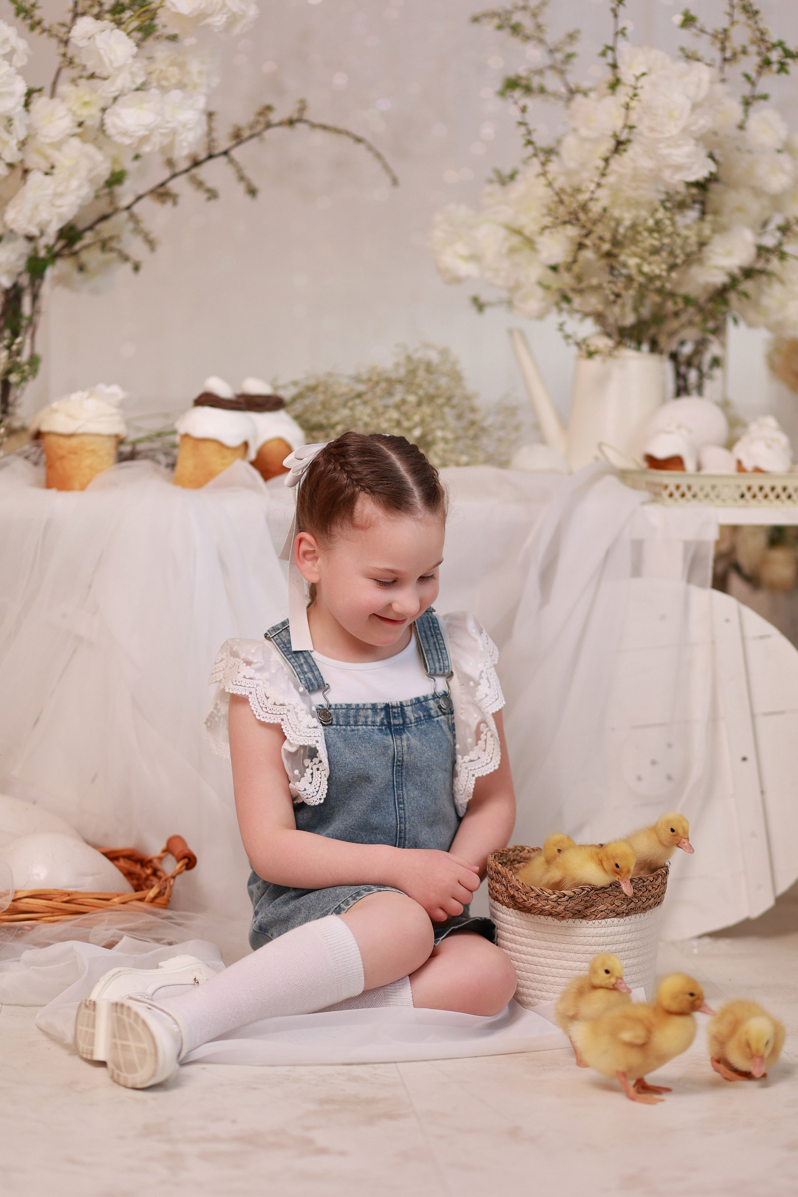 «Светлая Пасха» с утятами. Детский семейный фотограф Краснодар