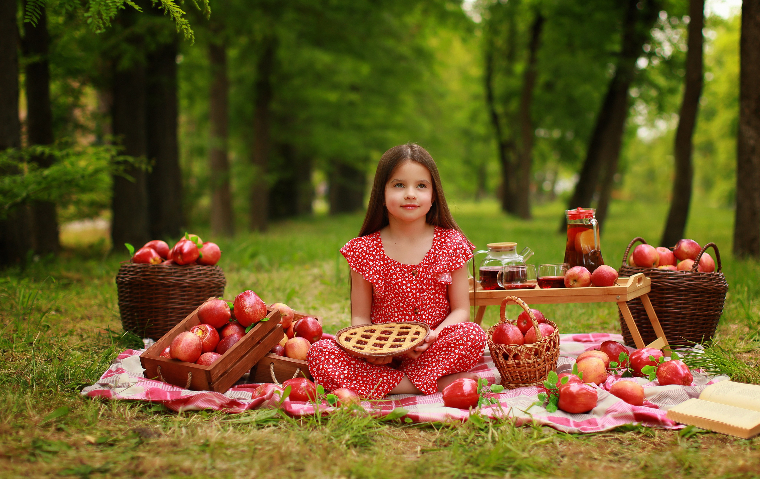 Яблочный пикник. Детский семейный фотограф Краснодар