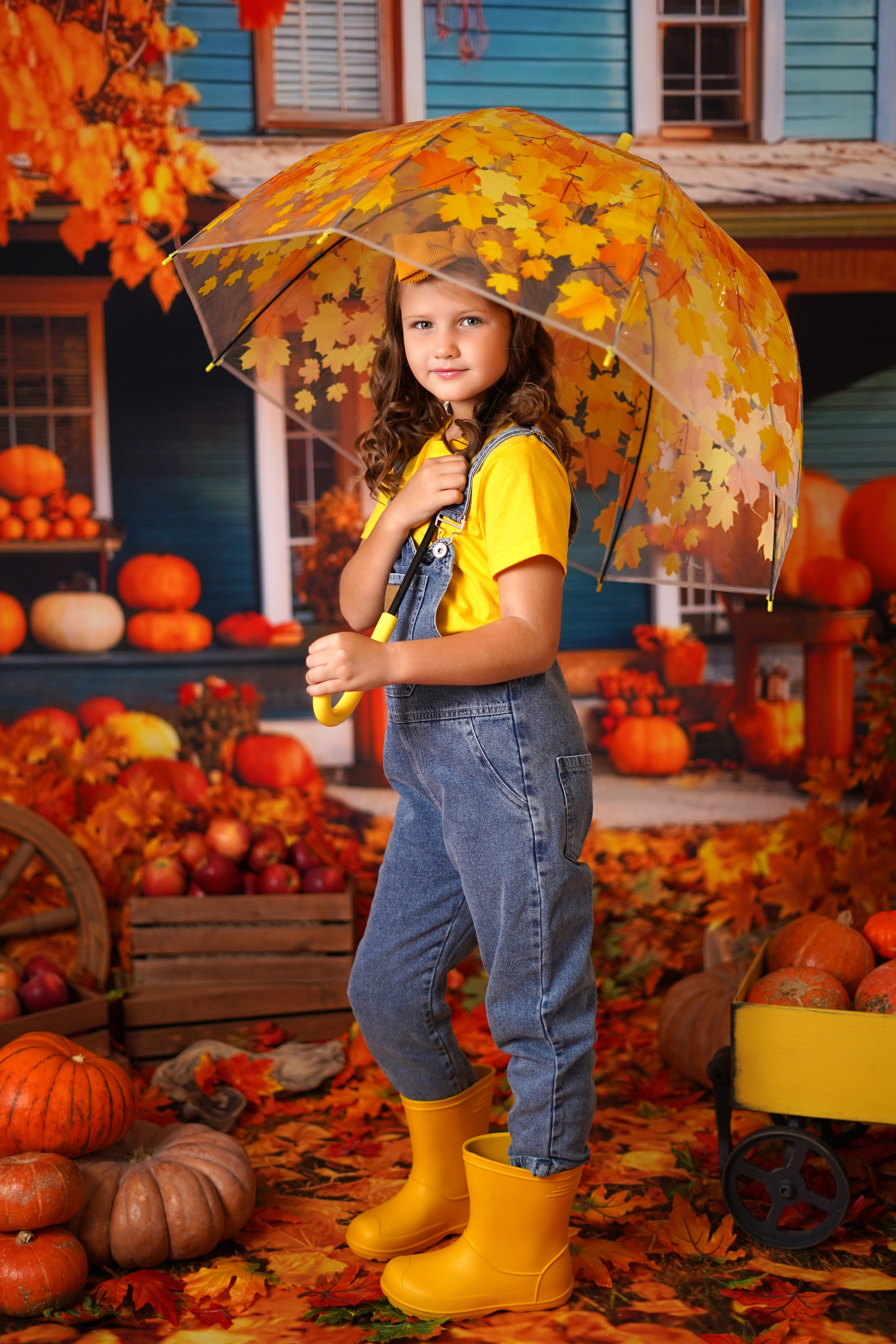Осенний фотодень в студии Антураж. Детский семейный фотограф Краснодар