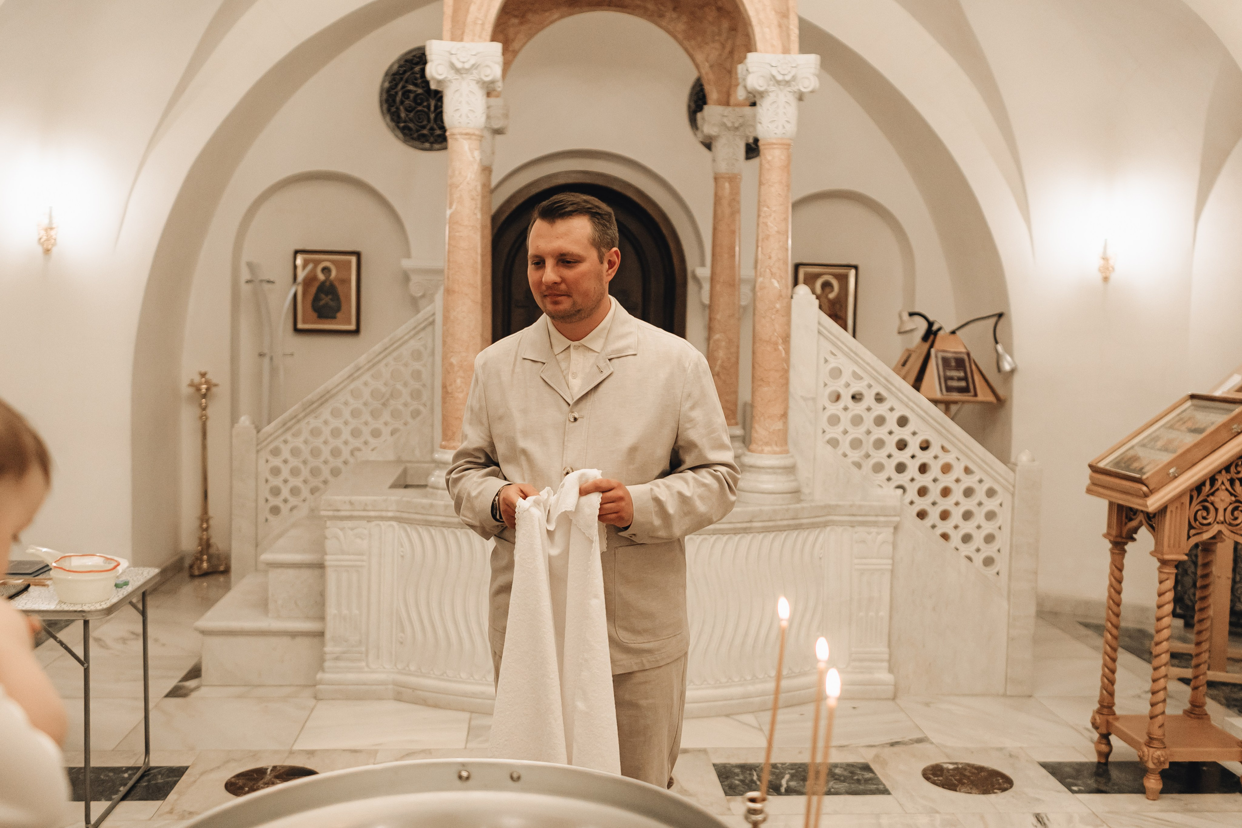 Крещение Макара Храм Сергия Радонежского в Солнцево. Свадебный и Семейный фотограф в Москве Александра Вайпер