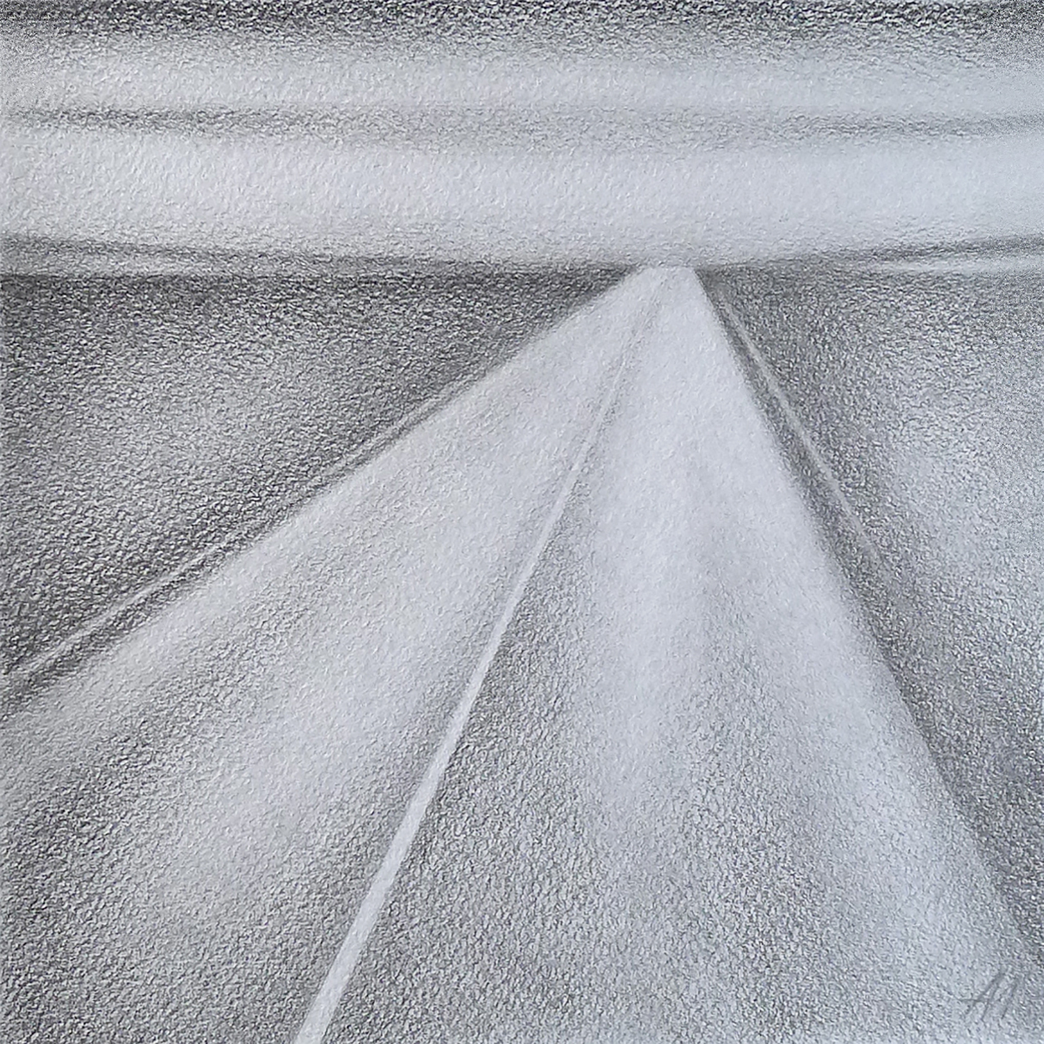 Художник Алексей Максимов. Дорога,  2021, бумага, графитовый карандаш. Собрание Эрмитажа 