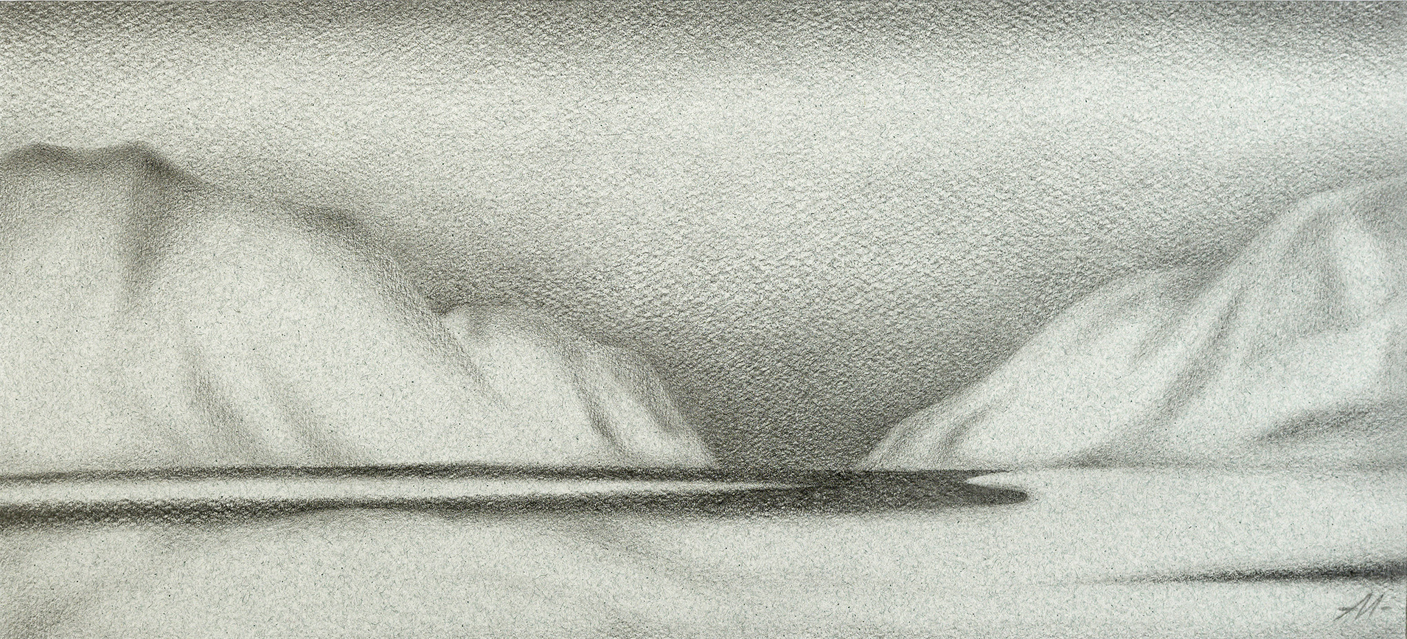 Художник Алексей Максимов. Безмолвие, 2021, бумага, графитовый карандаш