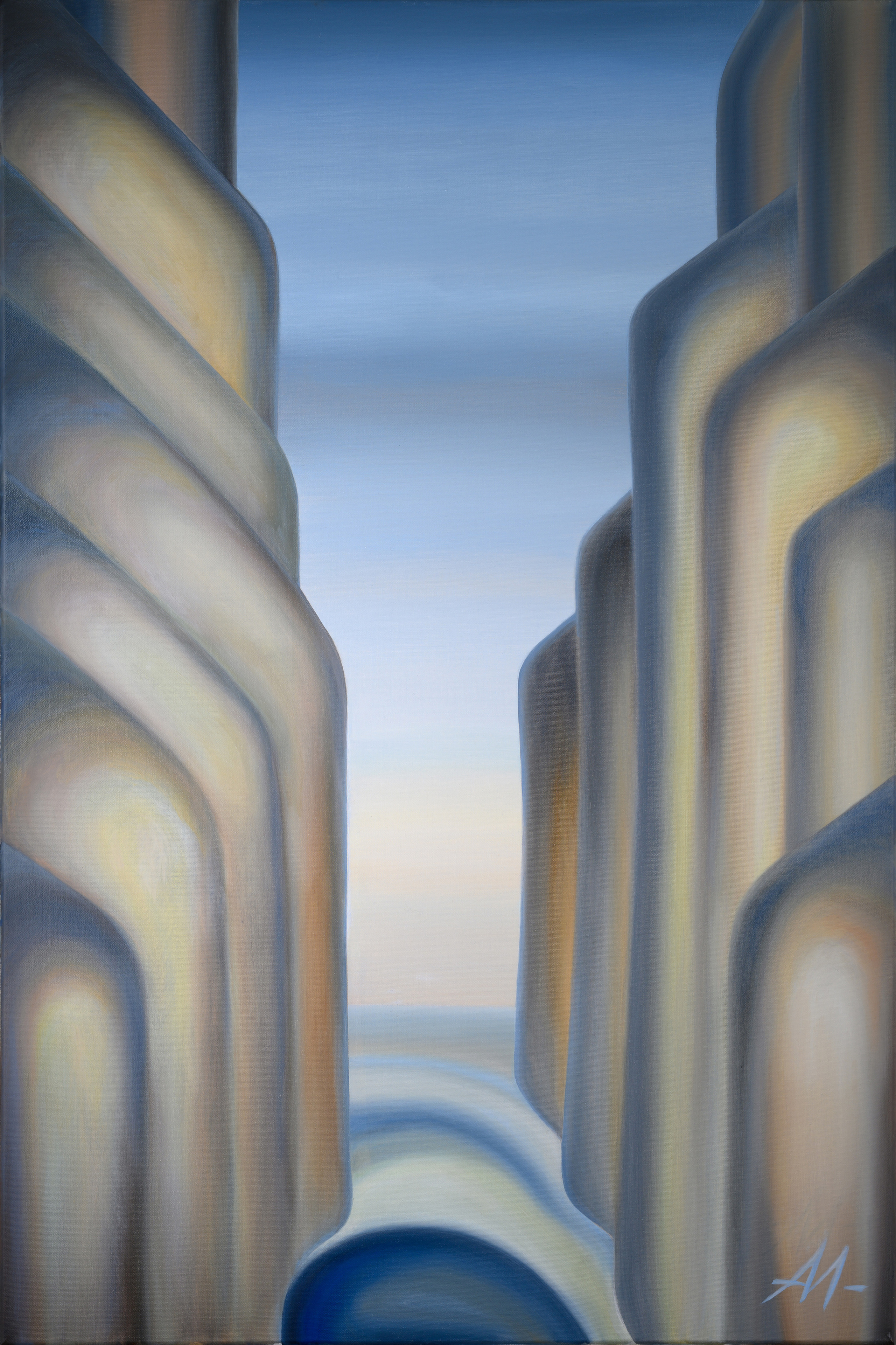 Художник Алексей Максимов. Живопись. Холст, масло. Ущелье.