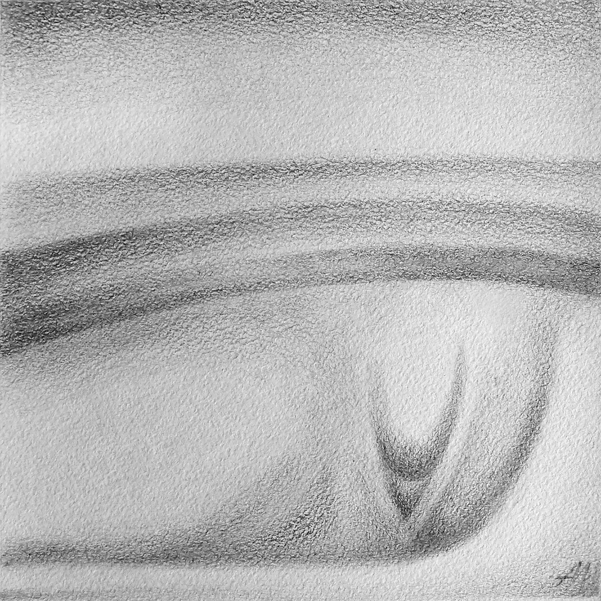 Художник Алексей Максимов. Вода, 2020, бумага, графитовый карандаш