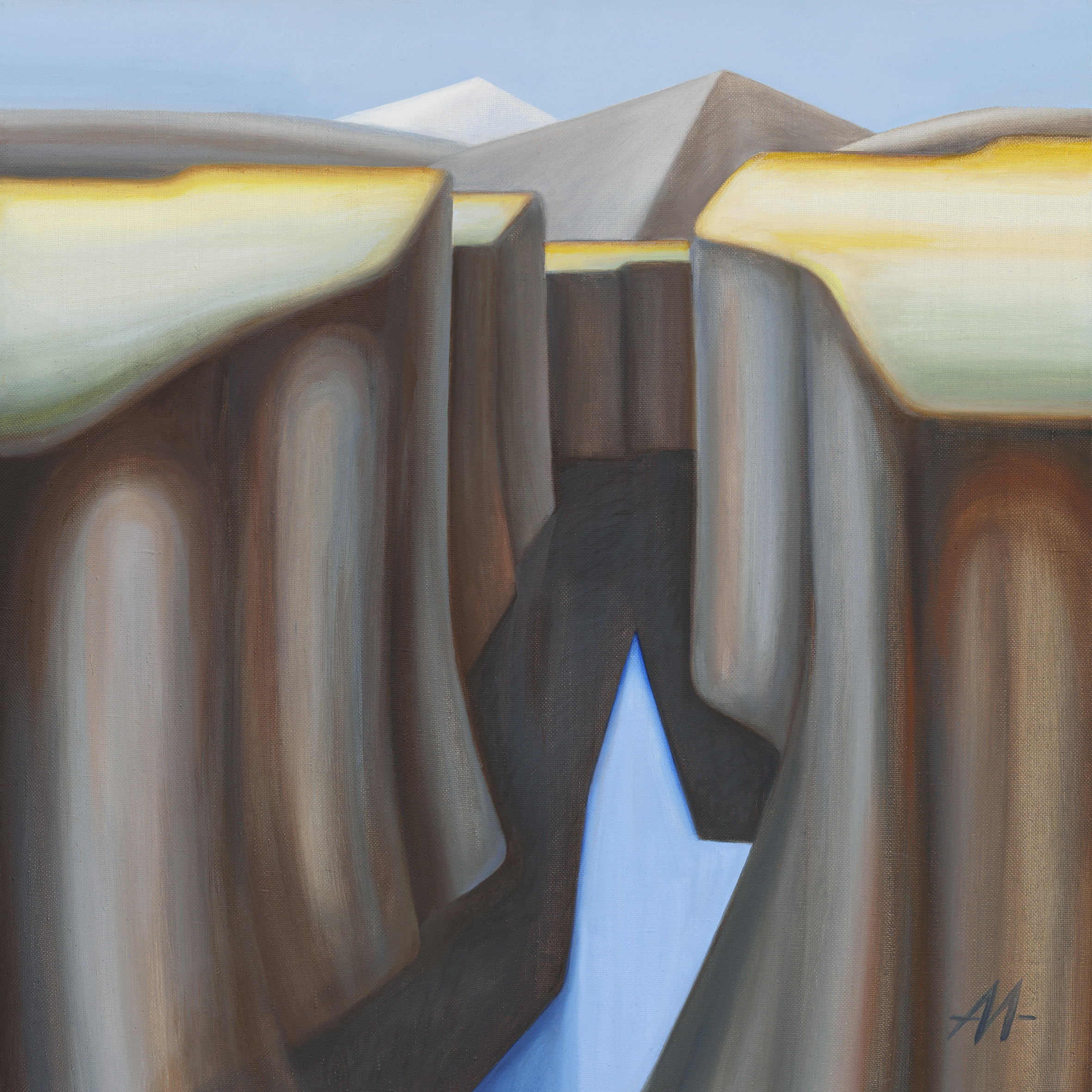 Художник Алексей Максимов. Живопись. Холст, масло. Расщелина.