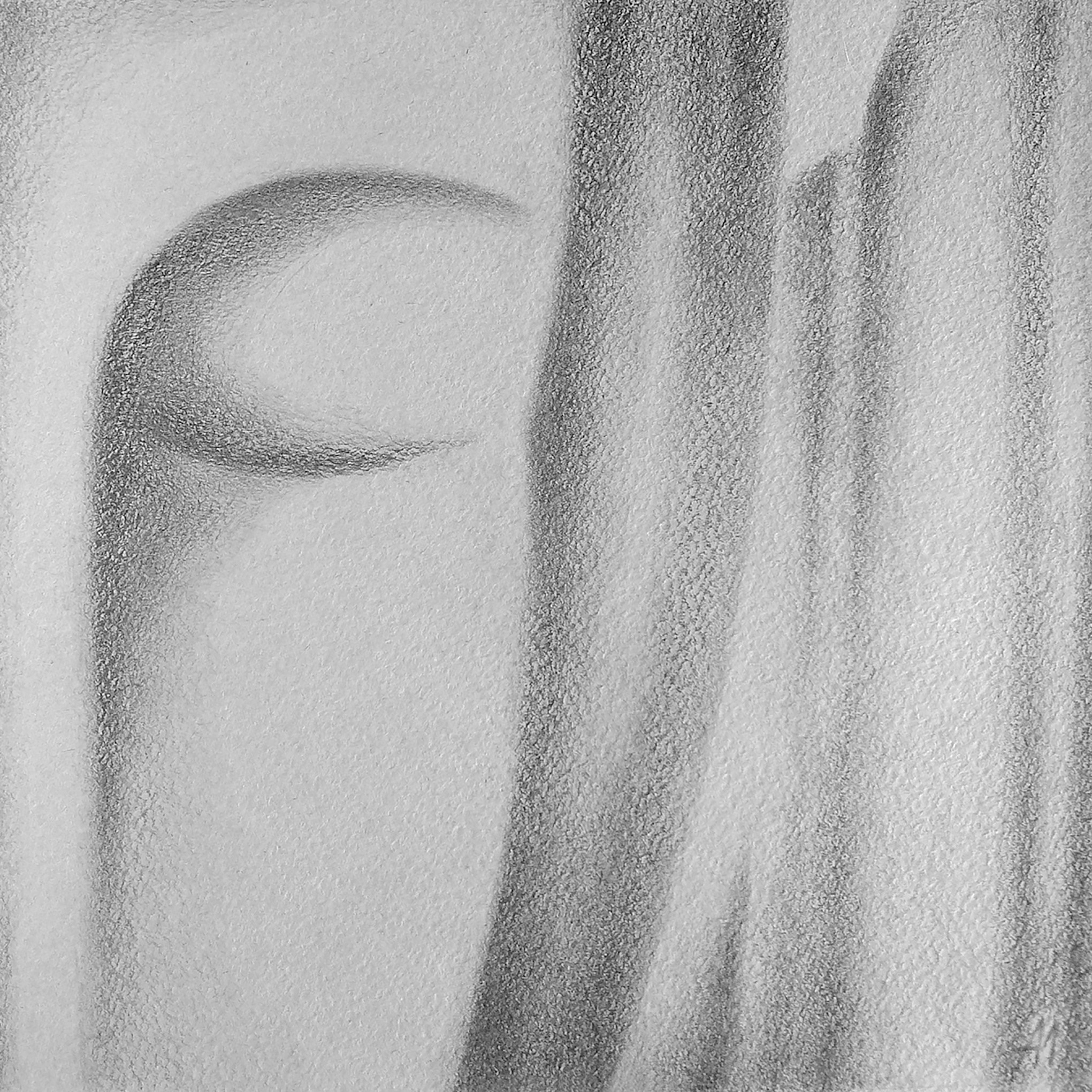 Художник Алексей Максимов. Гора, 2020, бумага, графитовый карандаш