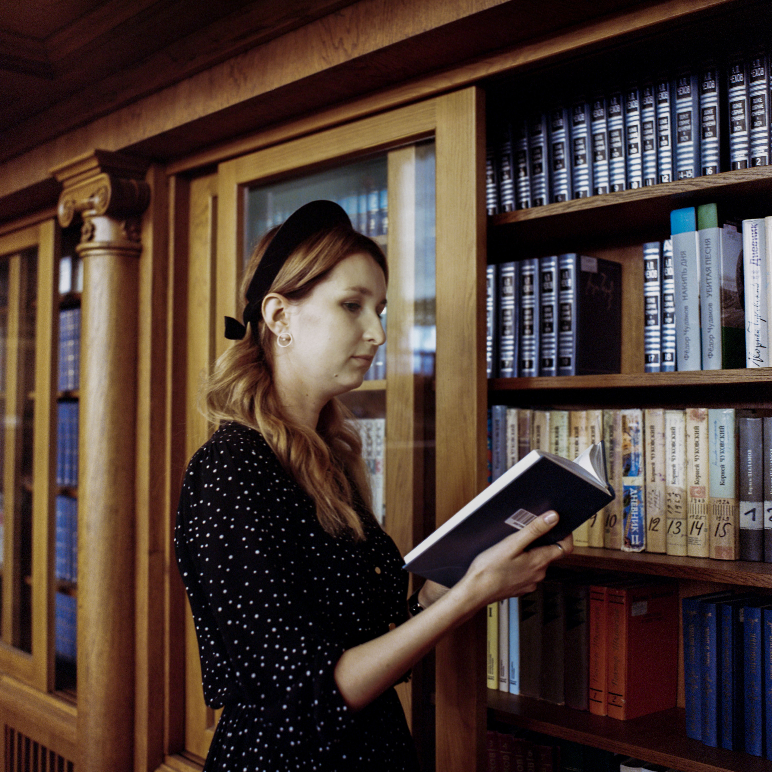 Дарья в РГБ. Никита Колеганов — фотограф