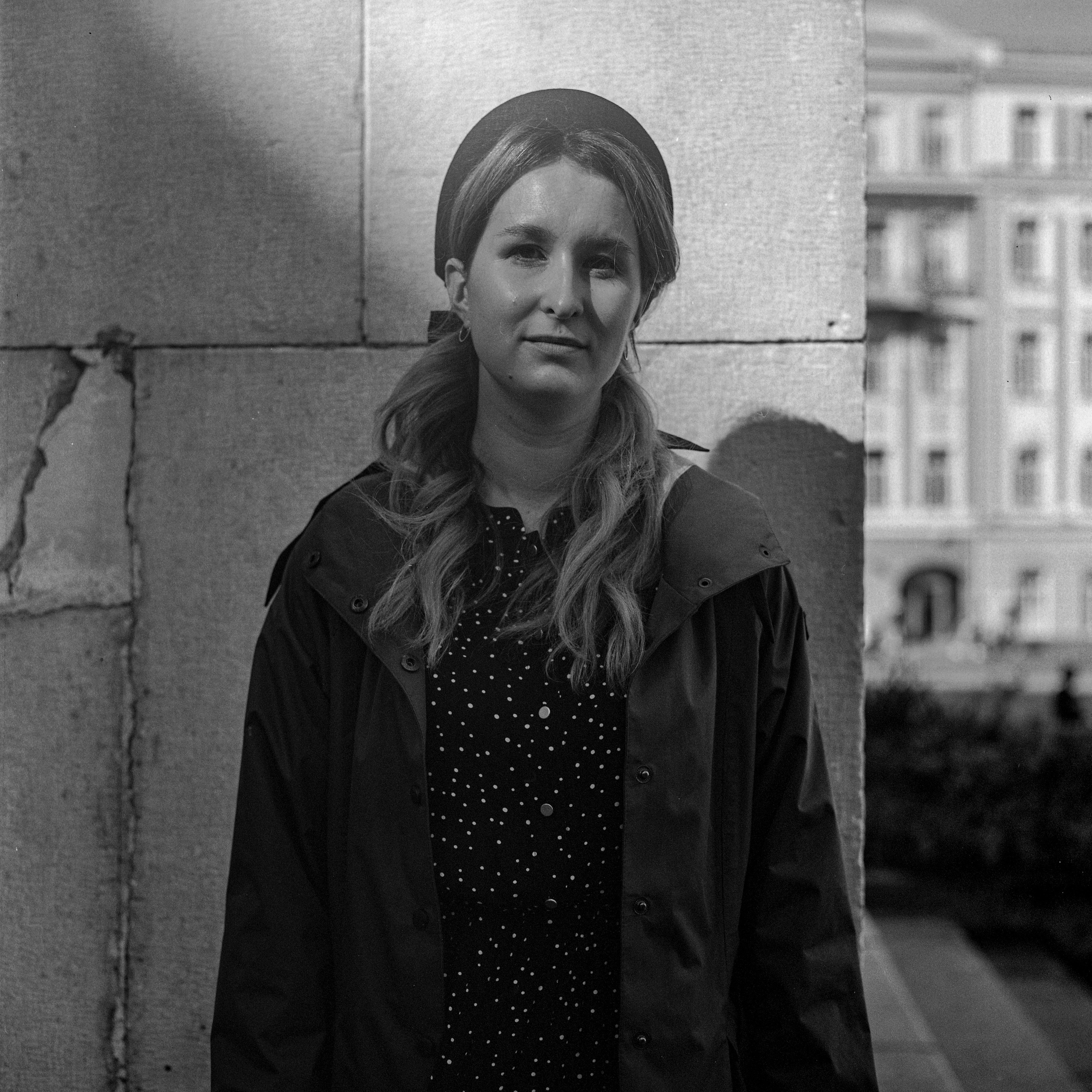 Дарья в РГБ (ч/б). Никита Колеганов — фотограф