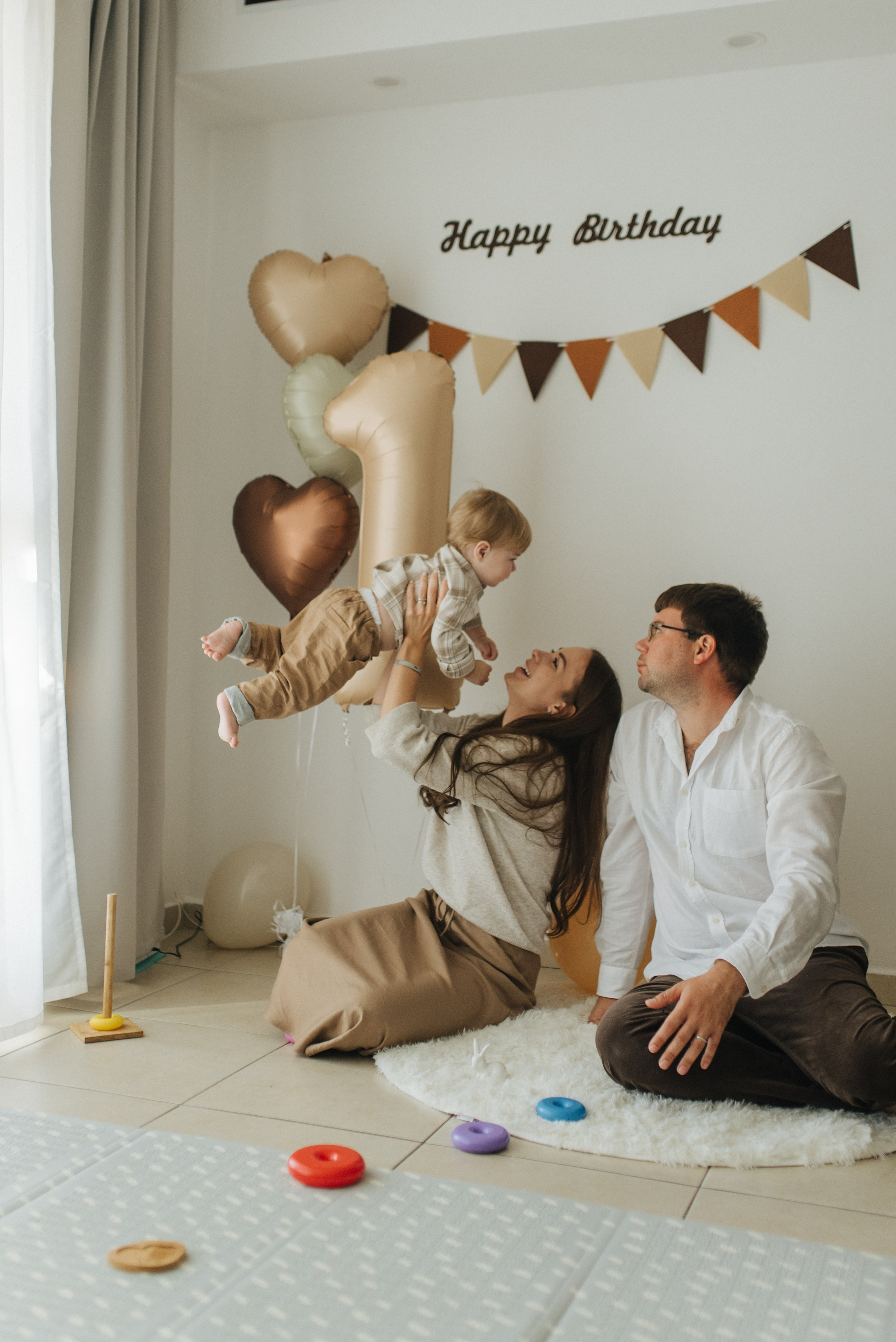 1st Birthday: Darya, Igor and Michael. Family photographer in Israel | Alesya Superfin