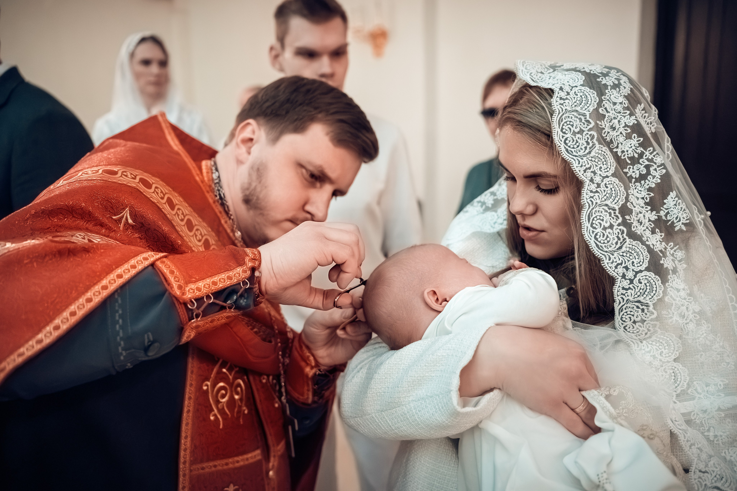 Крещение Александра и Варвары