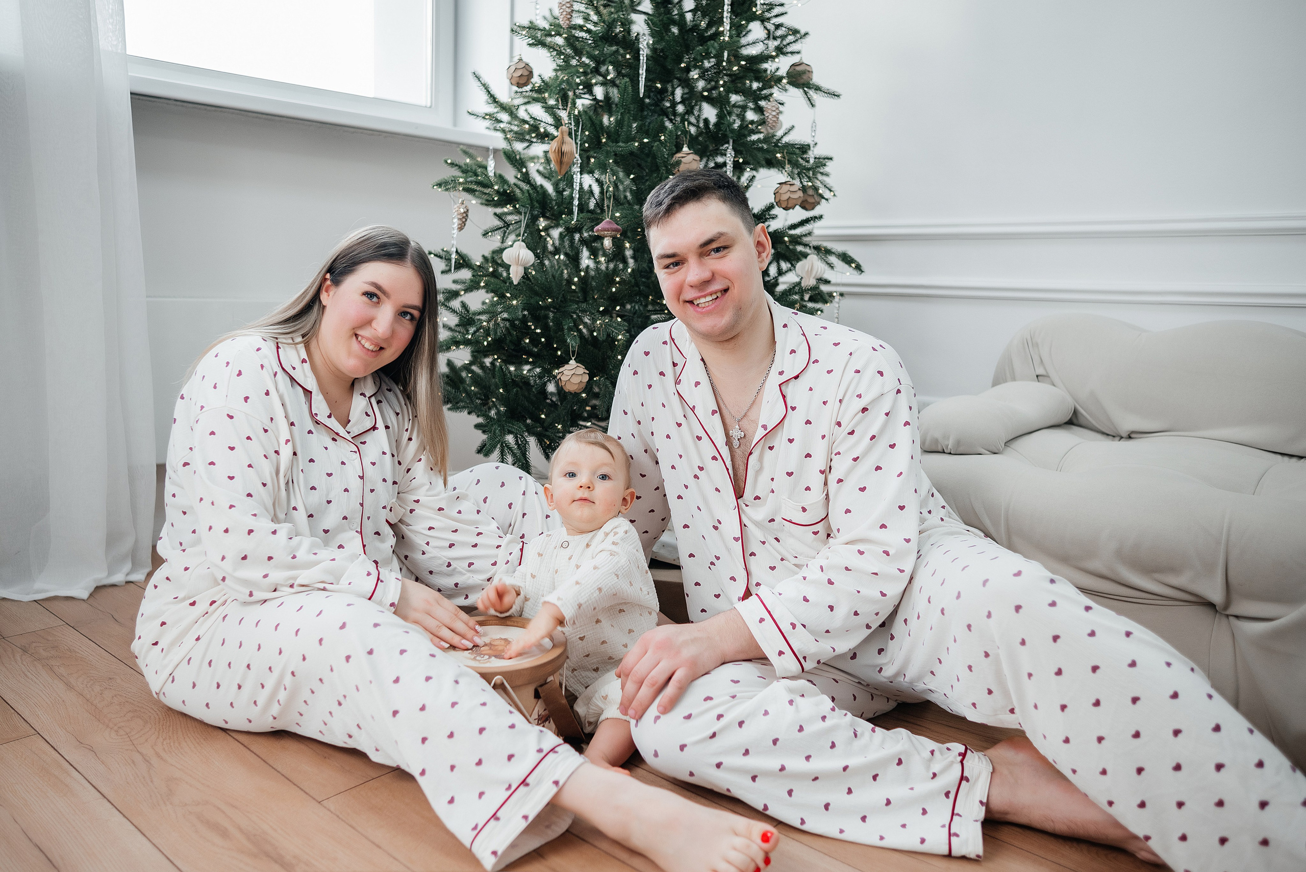 Семейная съемка к Новому году. Фотограф Анастасия Фомина