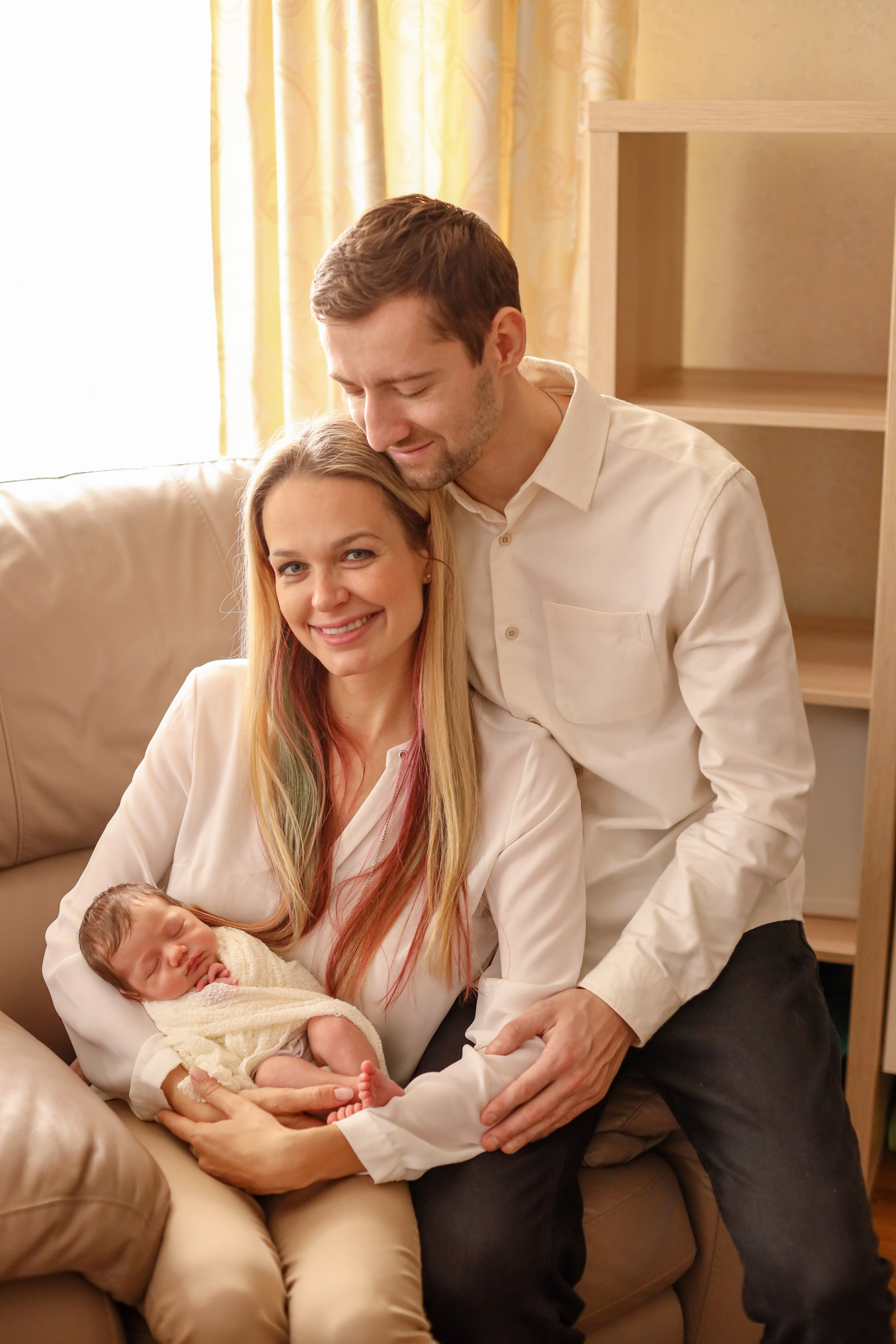 Семья Алины. Семейный фотограф и фотограф новорожденных в Санкт-Петербурге Алина Фе