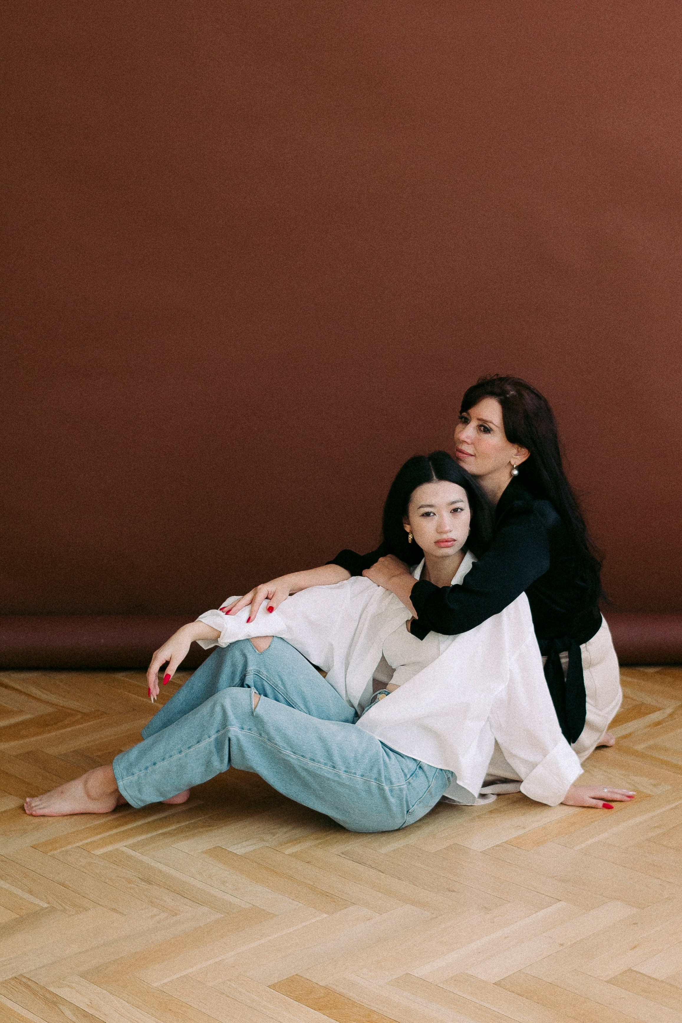 Настя с мамой