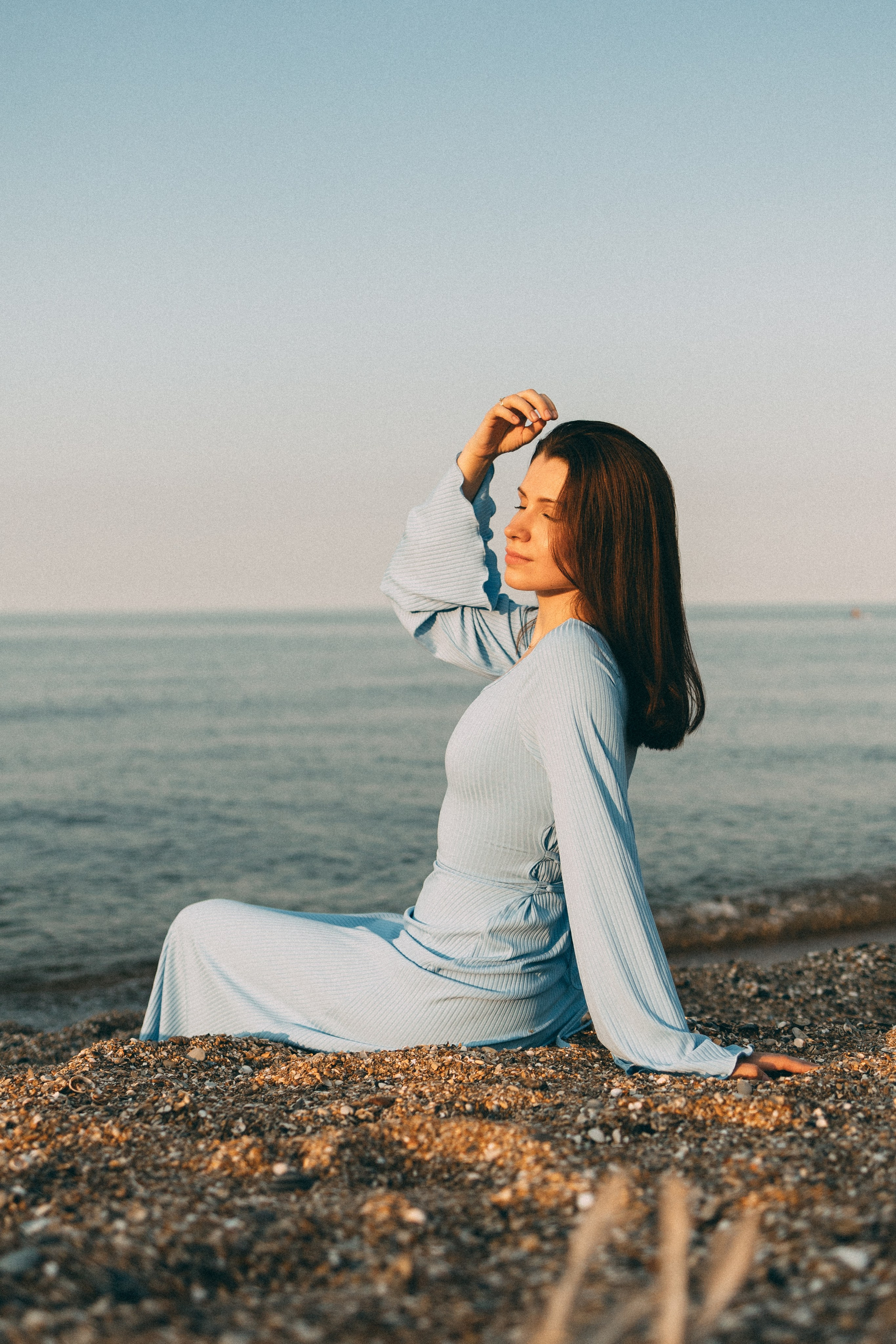 Закат на море. Фотограф в Дагестане Кира Молькова