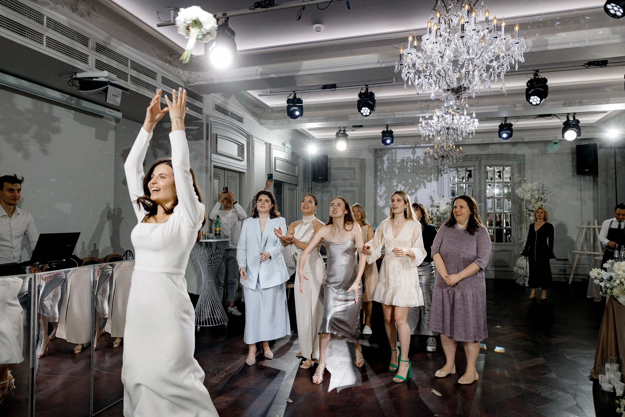 Свадебный ужин в Ресторане Michel на Красной Пресне. Свадебный фотограф в Москве и Санкт-Петербурге Денис Ходюков