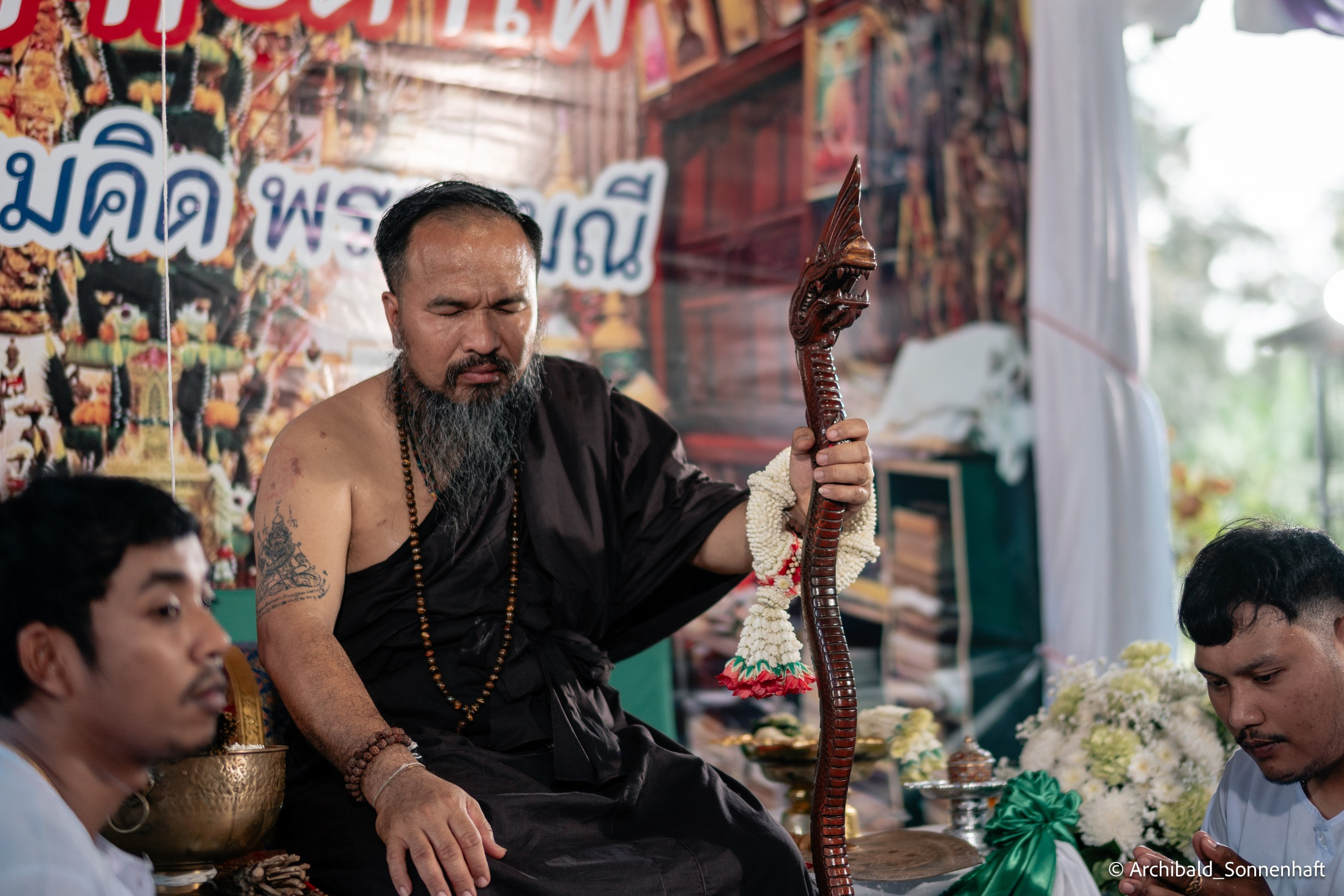 Thai monk. Photographer in Guangzhou, China. Archibald Sonnenhaft