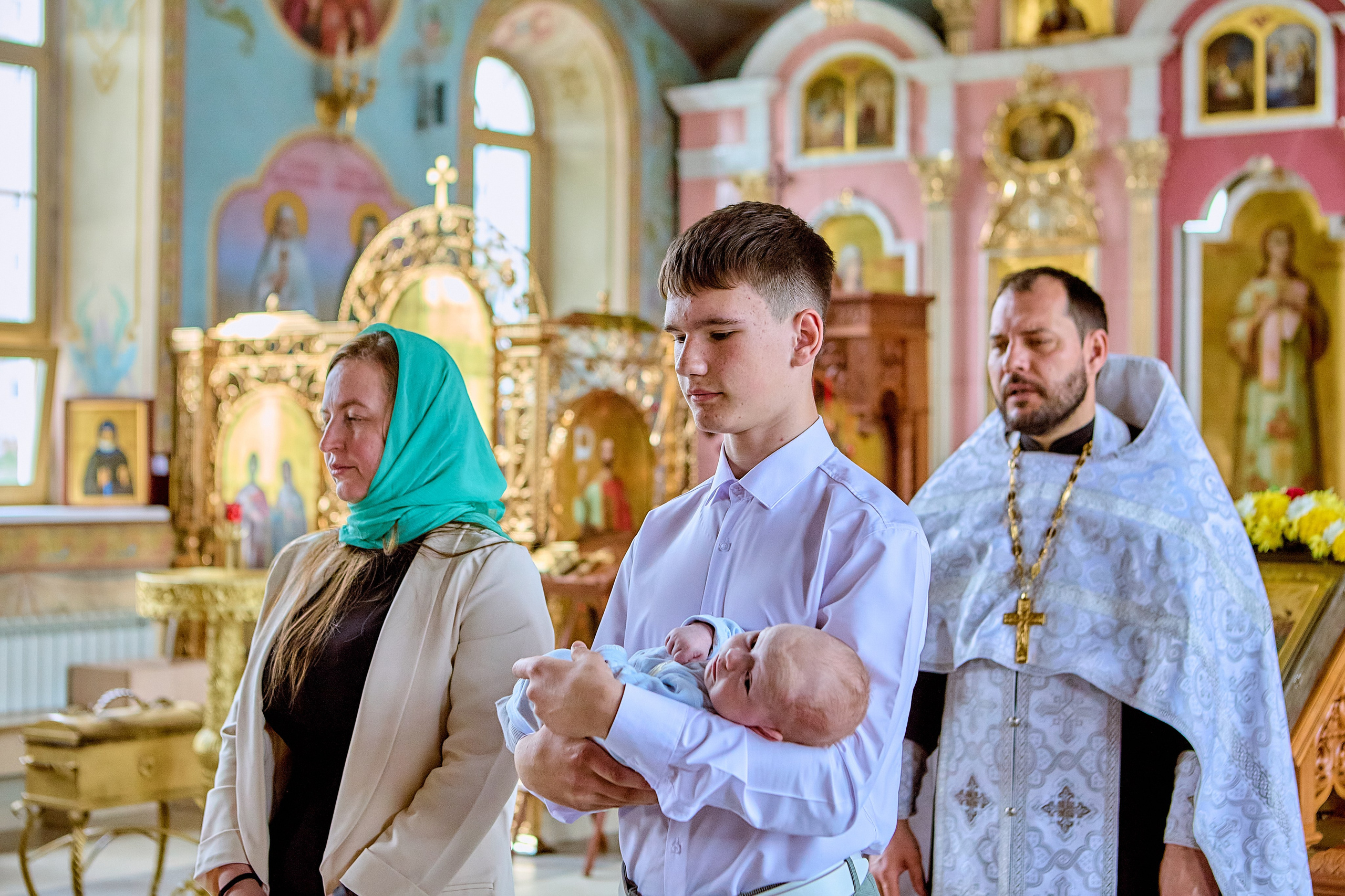 Таинство Крещения младенца Марка