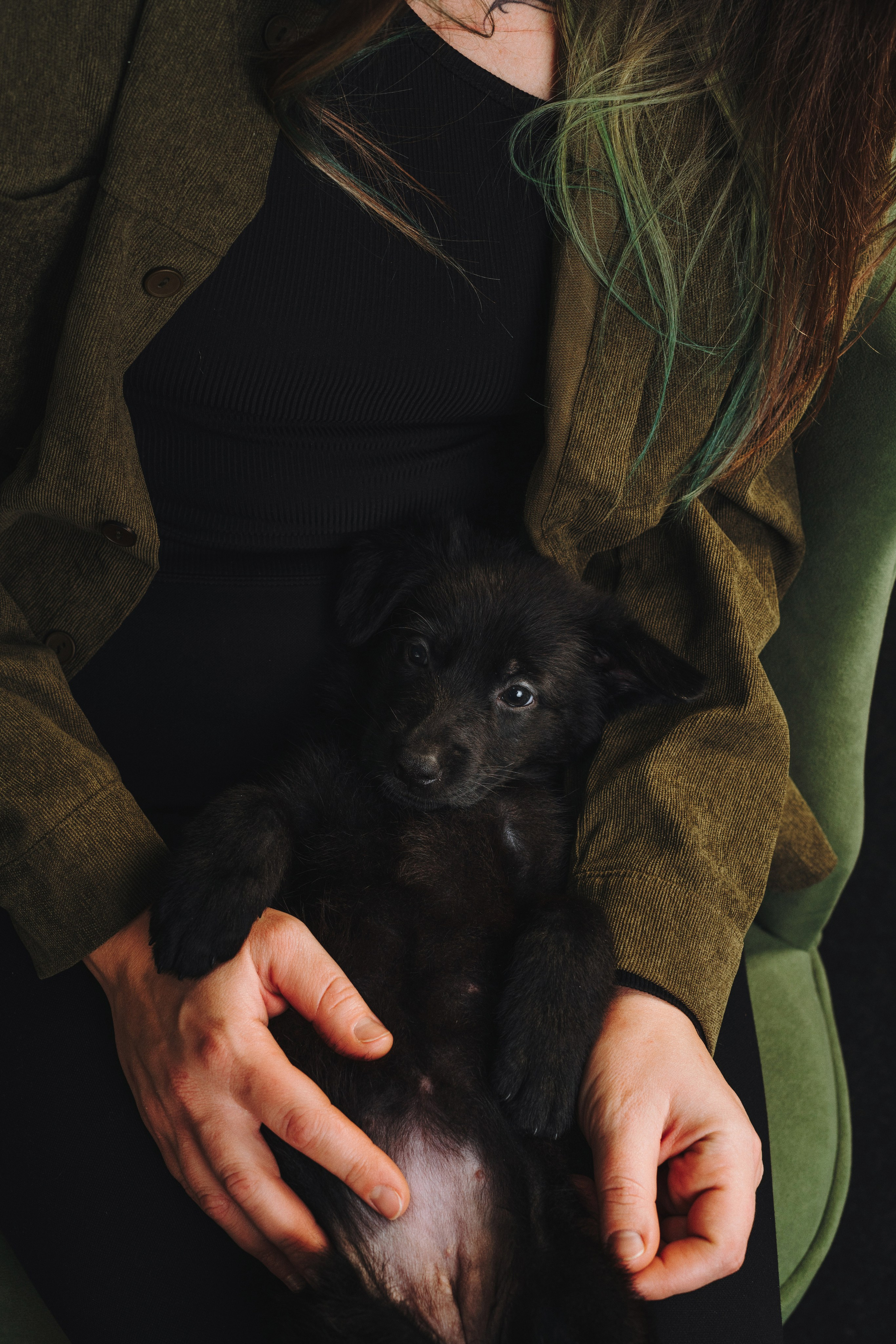 Аня и Базилика. Фотограф анималист Осипчикова Мария