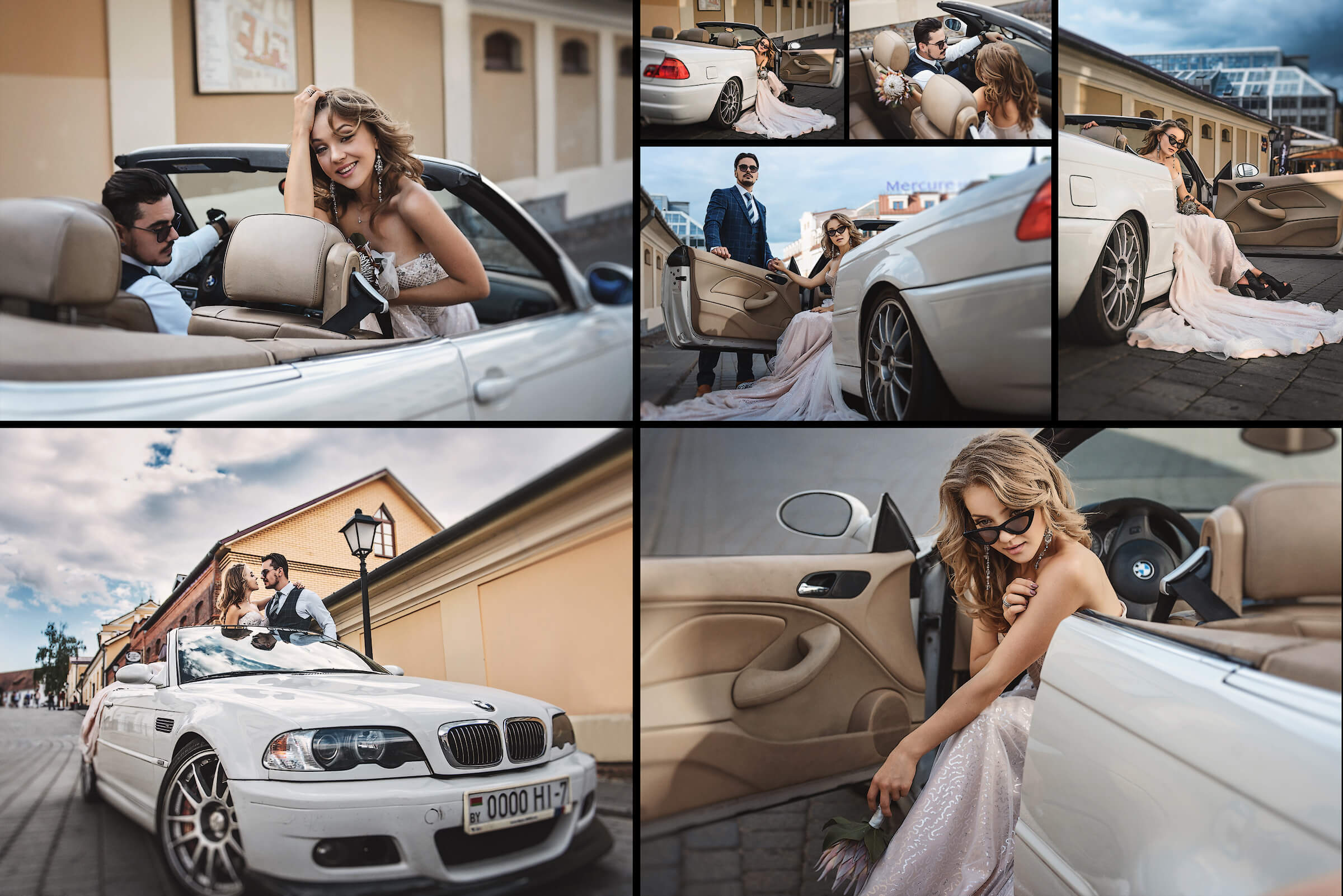 свадебные фото, коллаж 