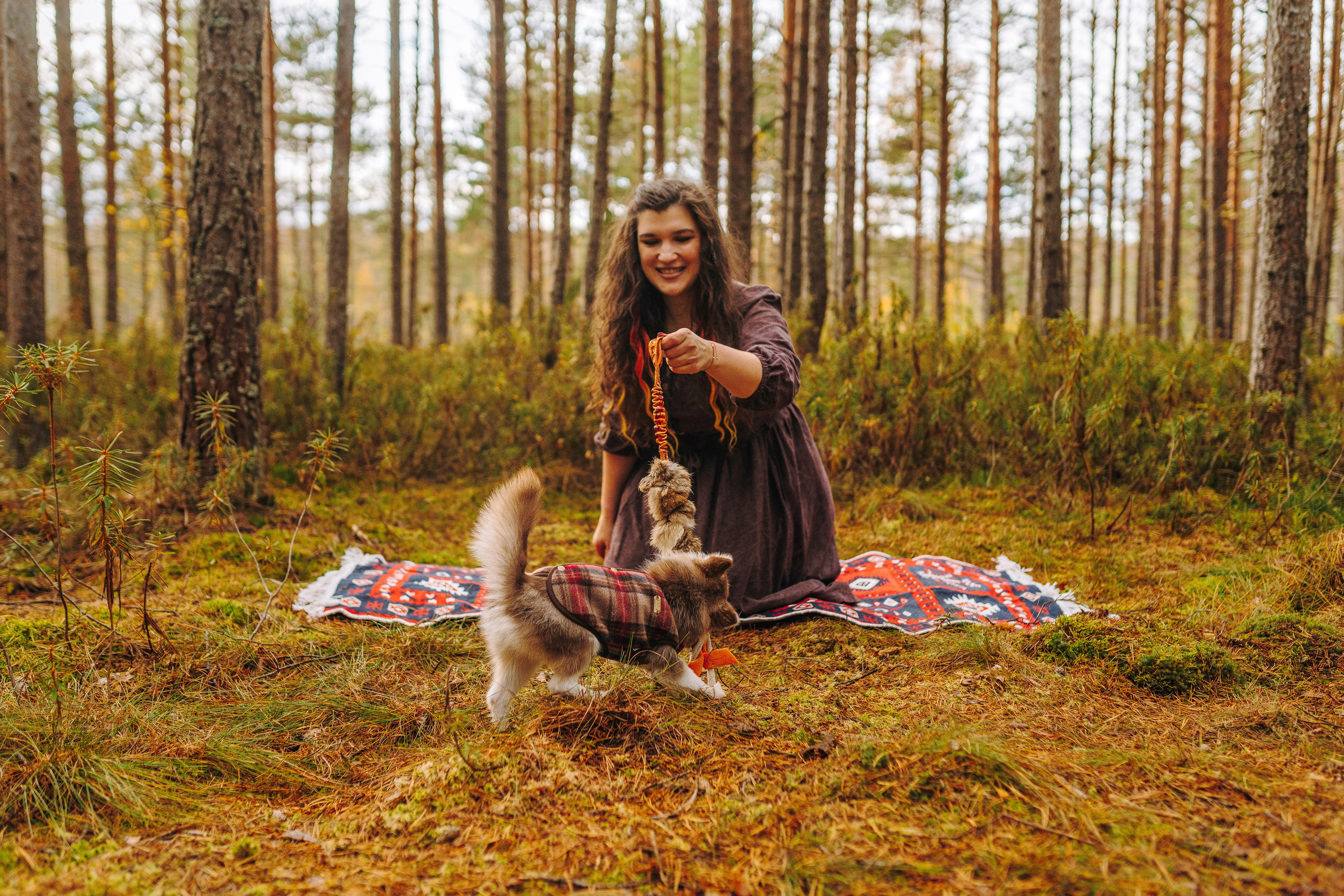 Катерина и Дрэка. Фотограф анималист в Спб недорого Олеся Майорова
