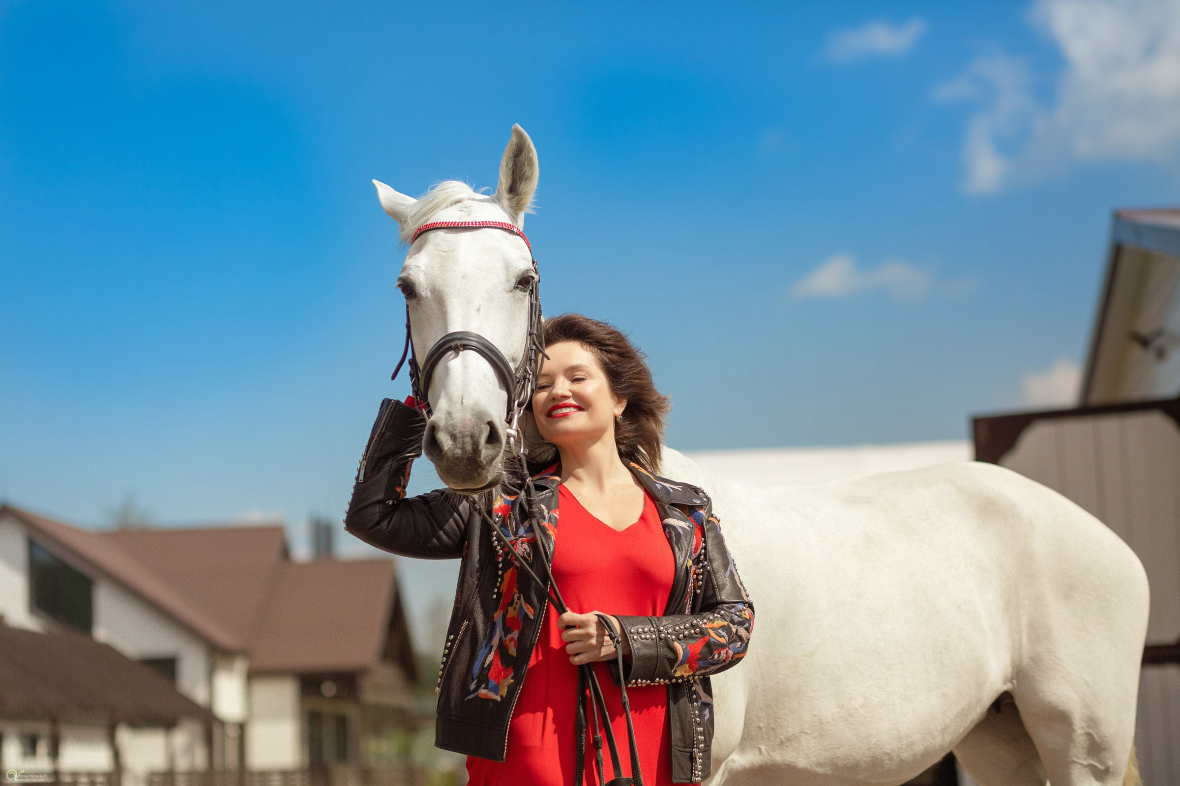Галина и ее лошадь Сказка. Фотограф женский и мужской портрет Санкт-Петербург