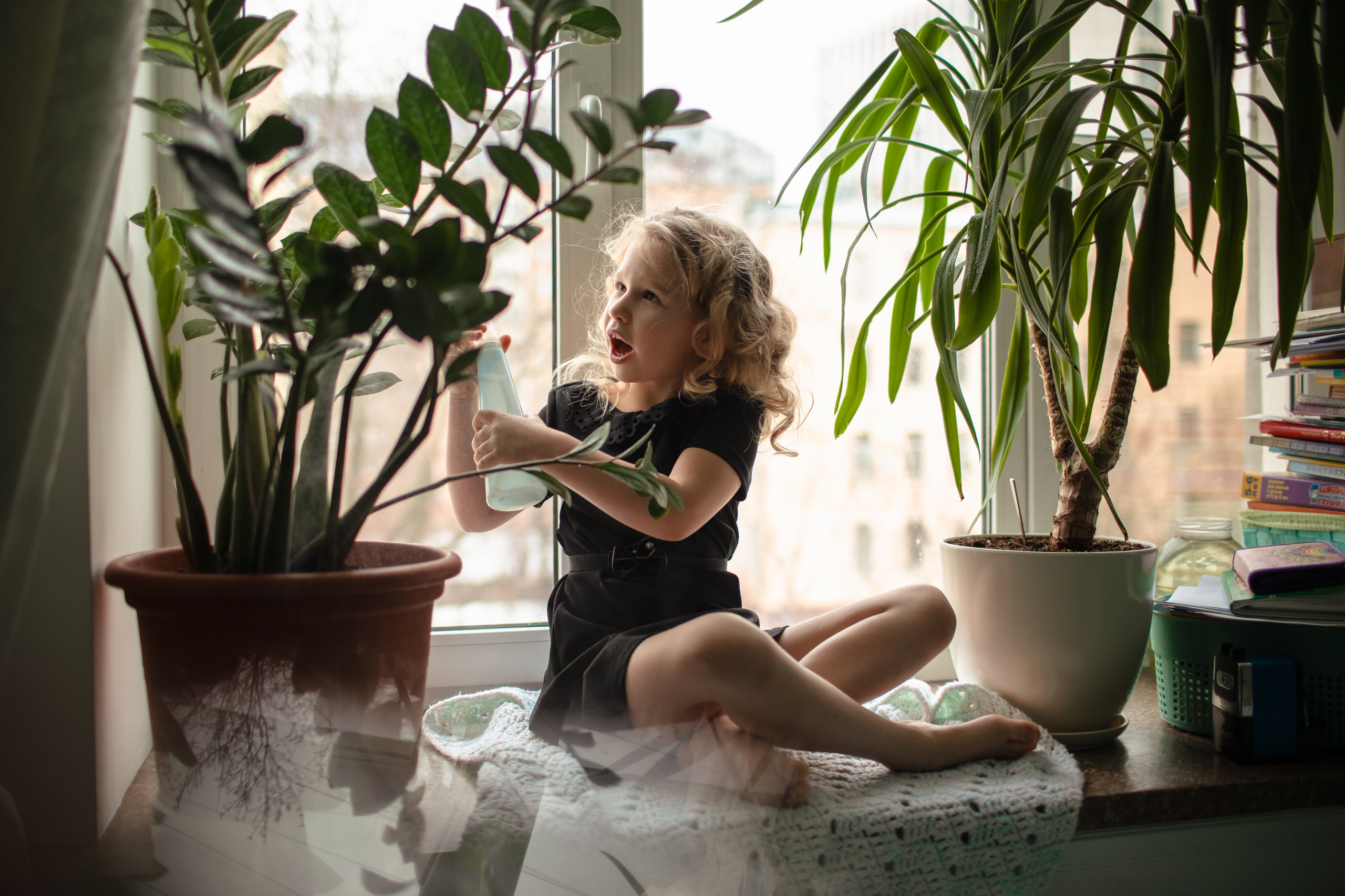 Домашняя съемка. Олеся и Лерочка. Ваша история в фотографиях