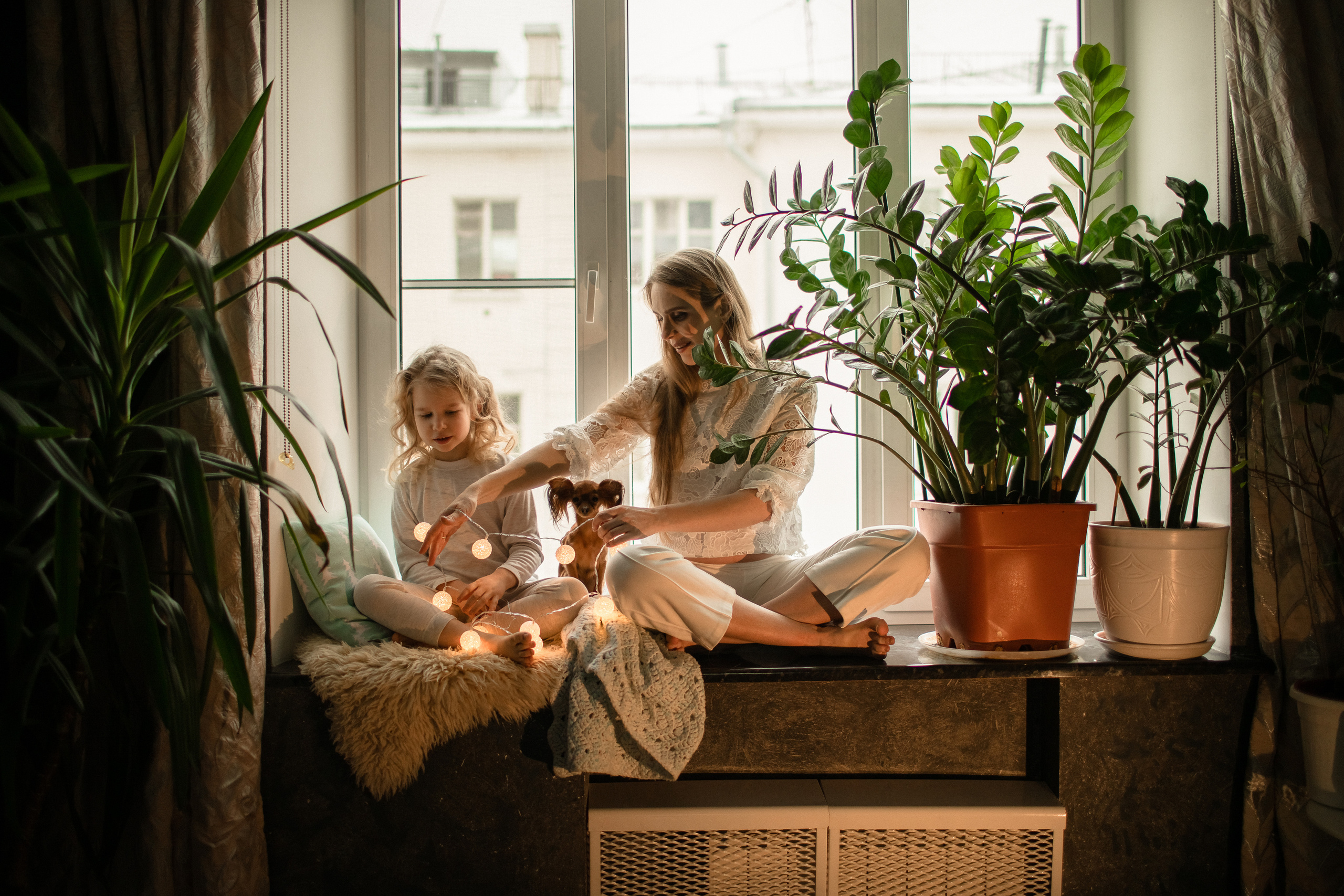 Домашняя съемка. Олеся и Лерочка. Ваша история в фотографиях