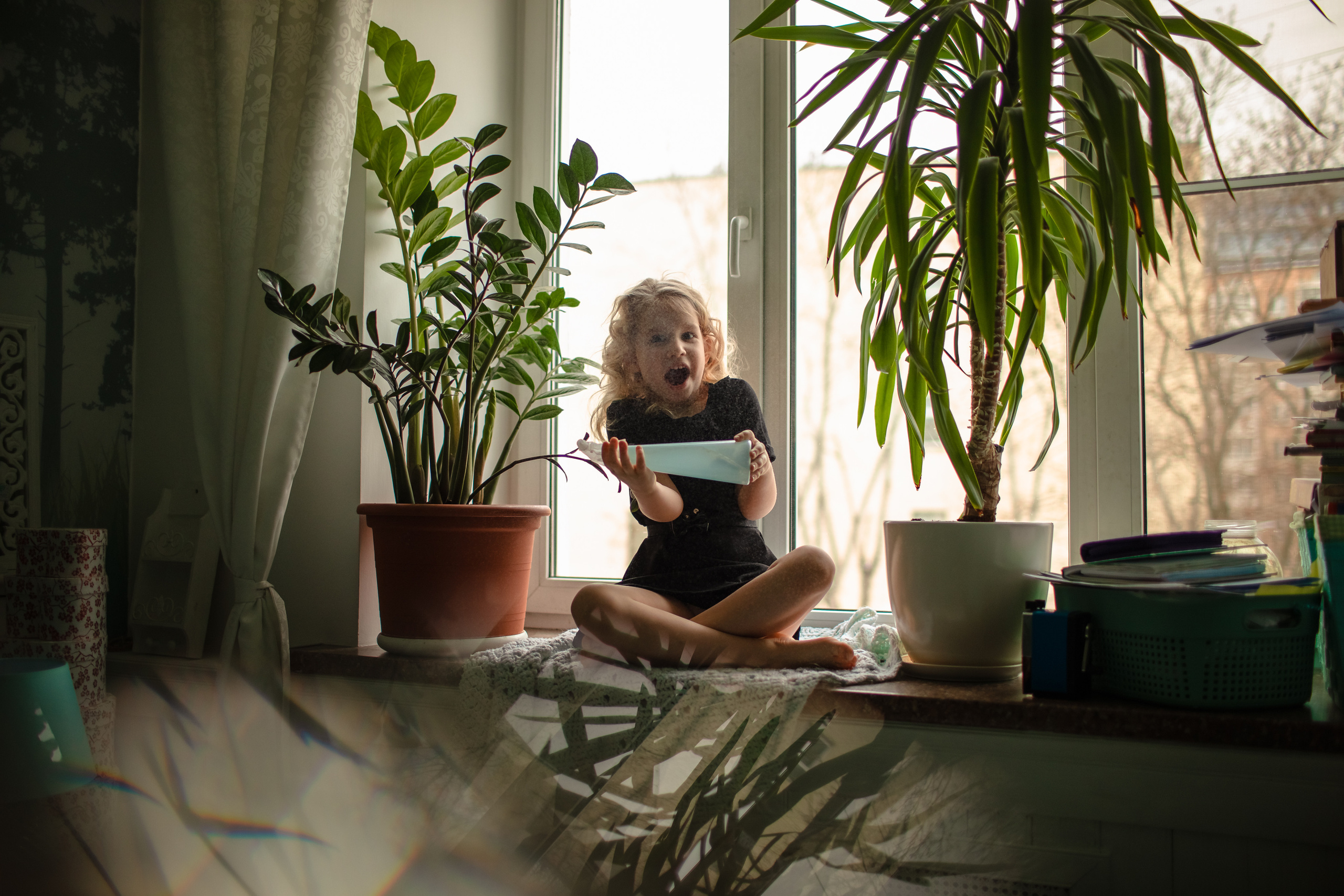 Домашняя съемка. Олеся и Лерочка. Ваша история в фотографиях